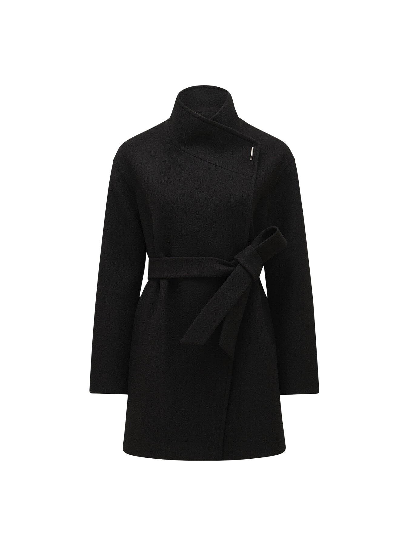 Lola Funnel Neck Wrap Coat