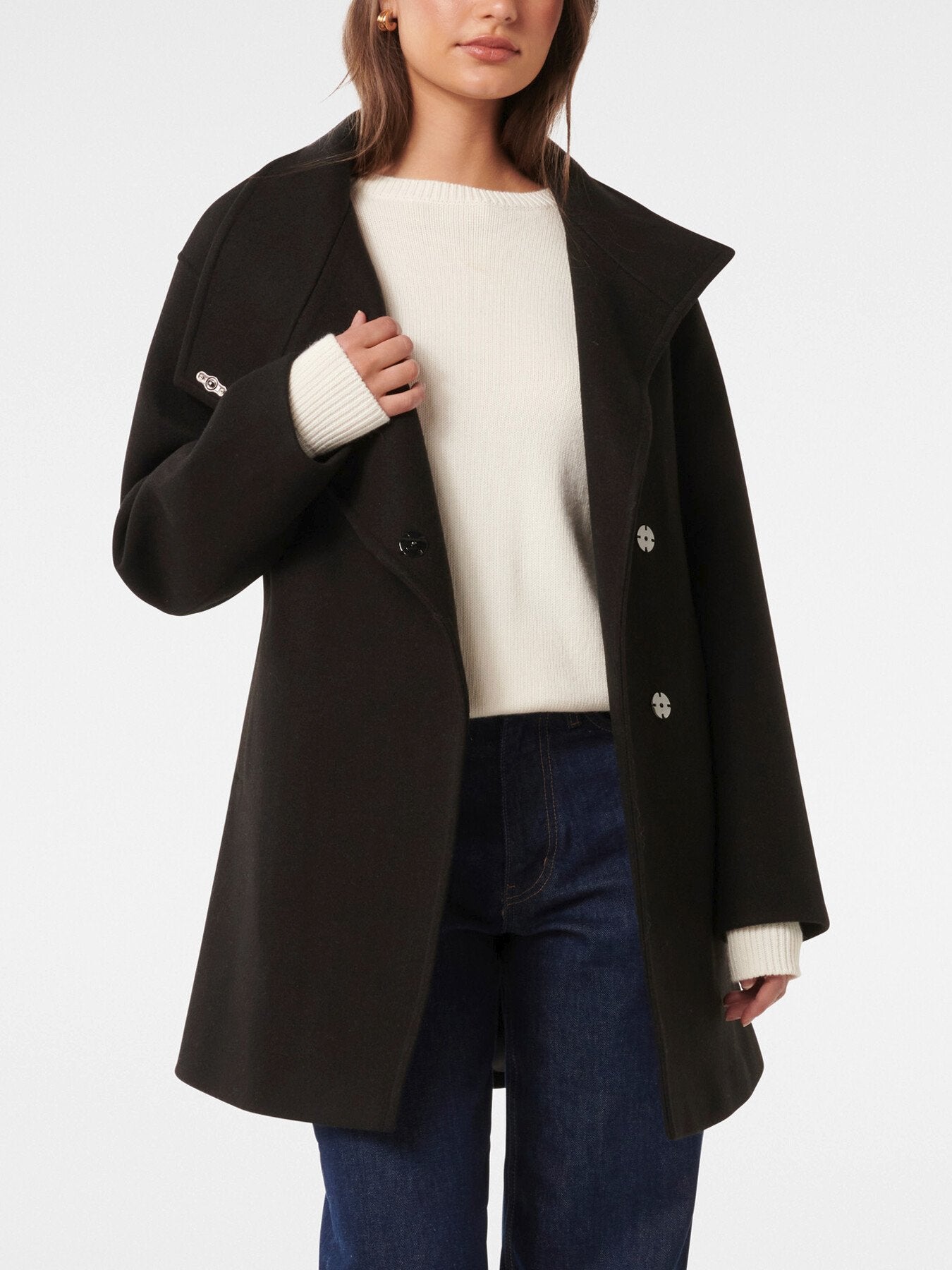 Lola Funnel Neck Wrap Coat