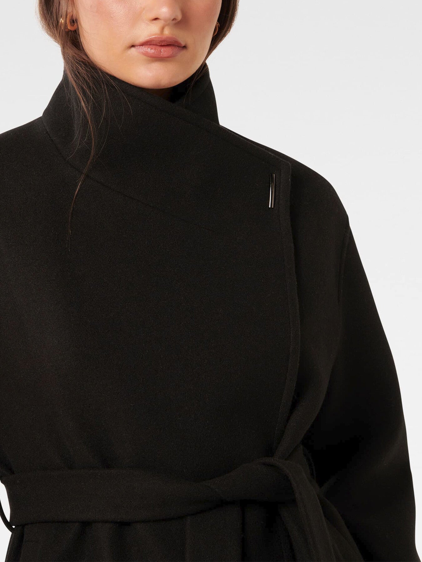 Lola Funnel Neck Wrap Coat