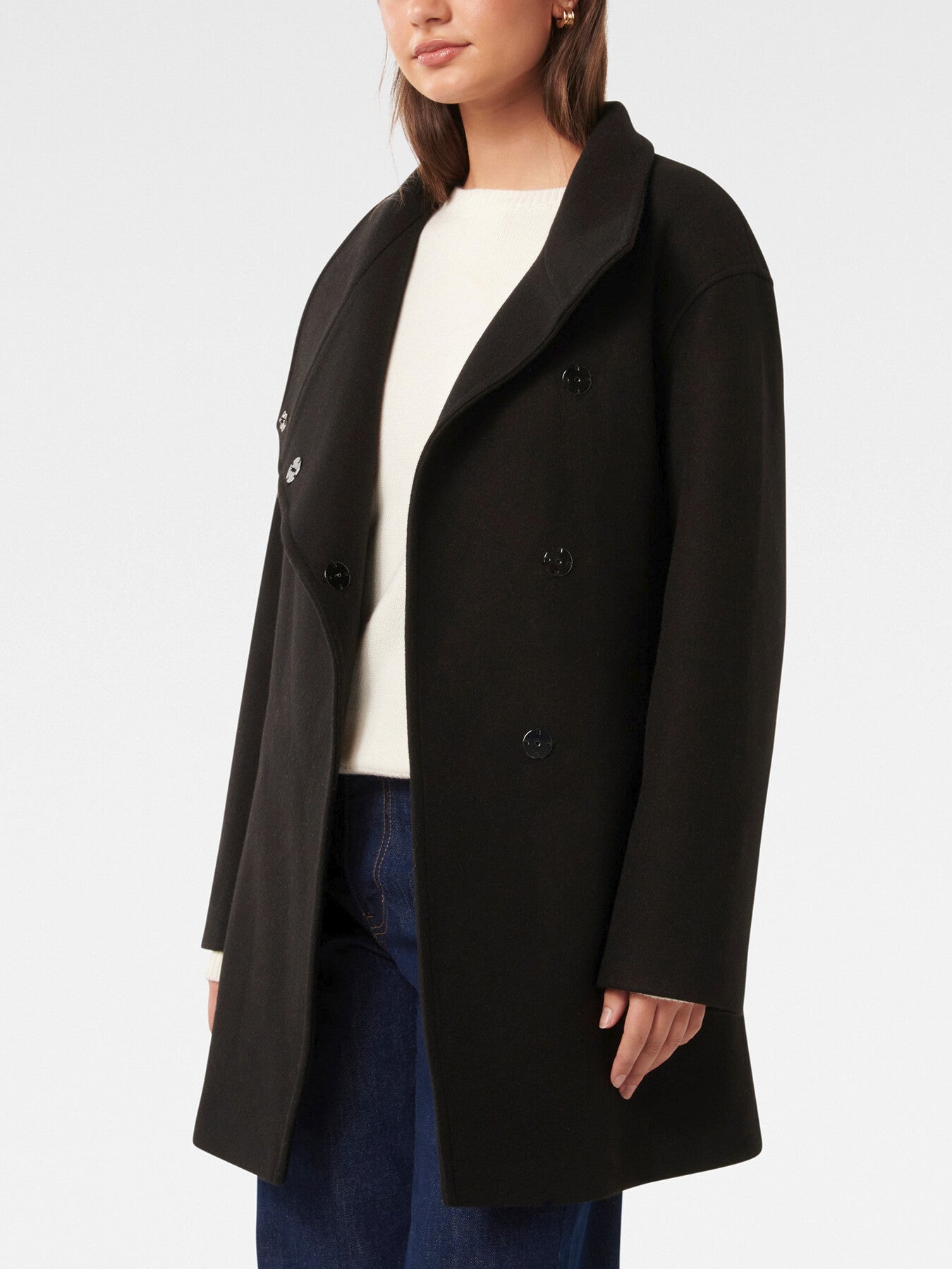 Lola Funnel Neck Wrap Coat