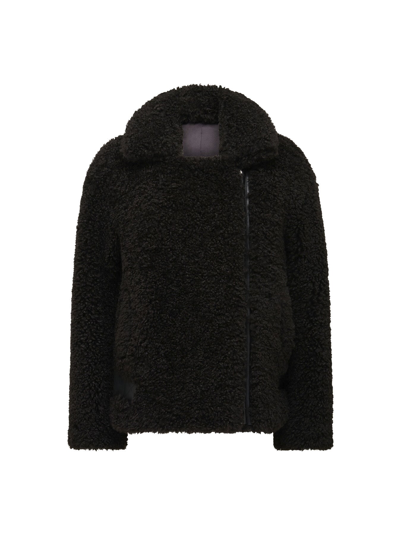 Belle Faux Fur Aviator Jacket