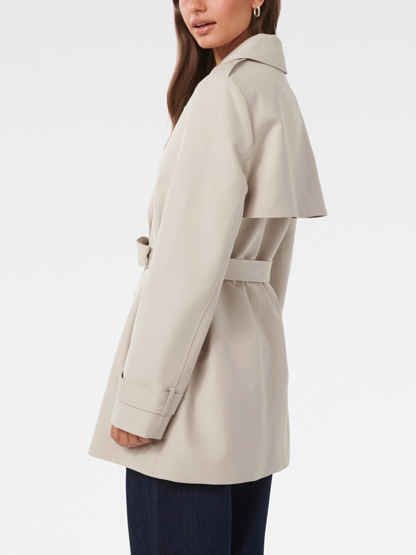 Rhea Water Resistant Mid Length Trench Coat