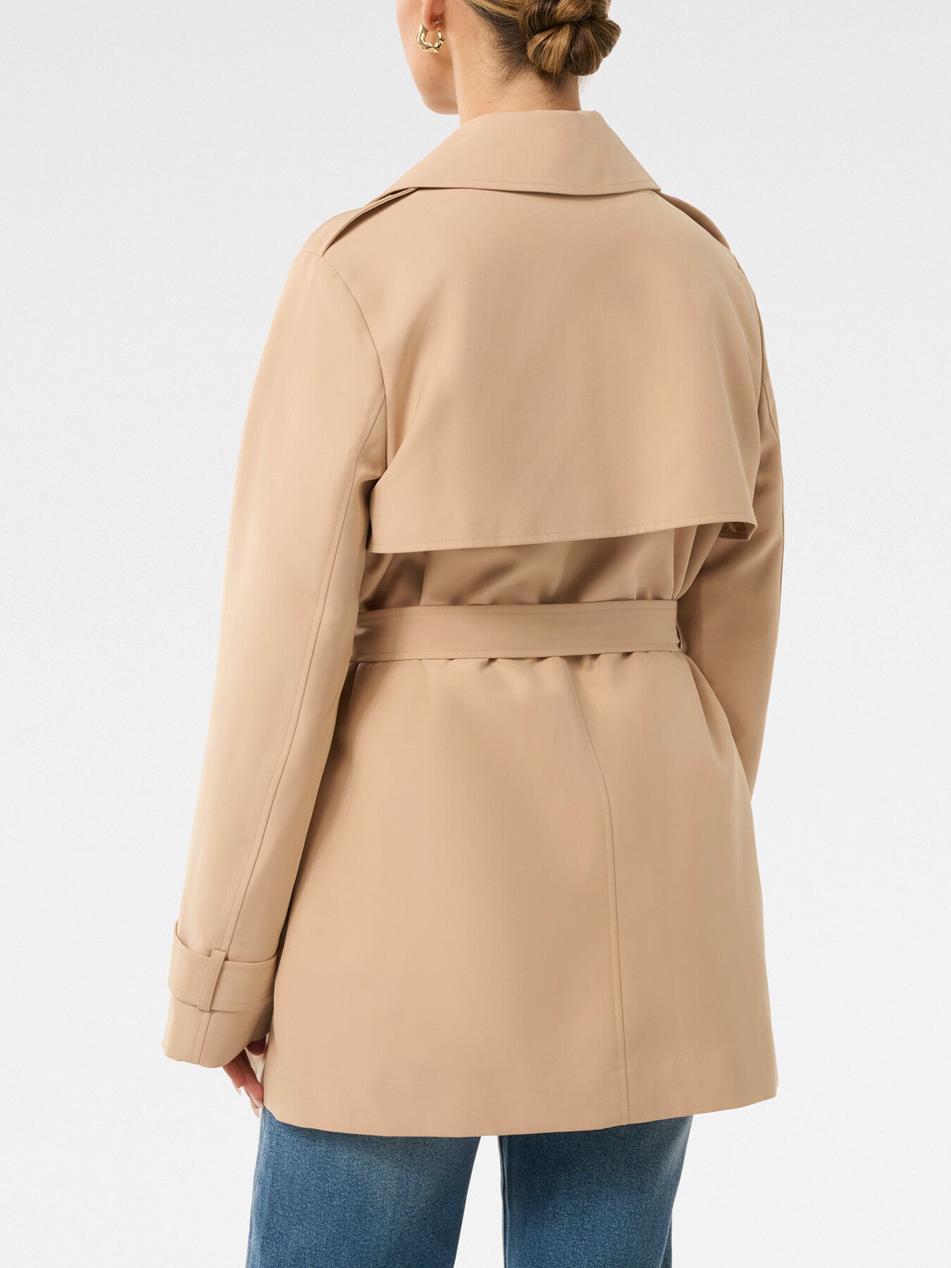 Rhea Petite Water Resistant Trench Coat