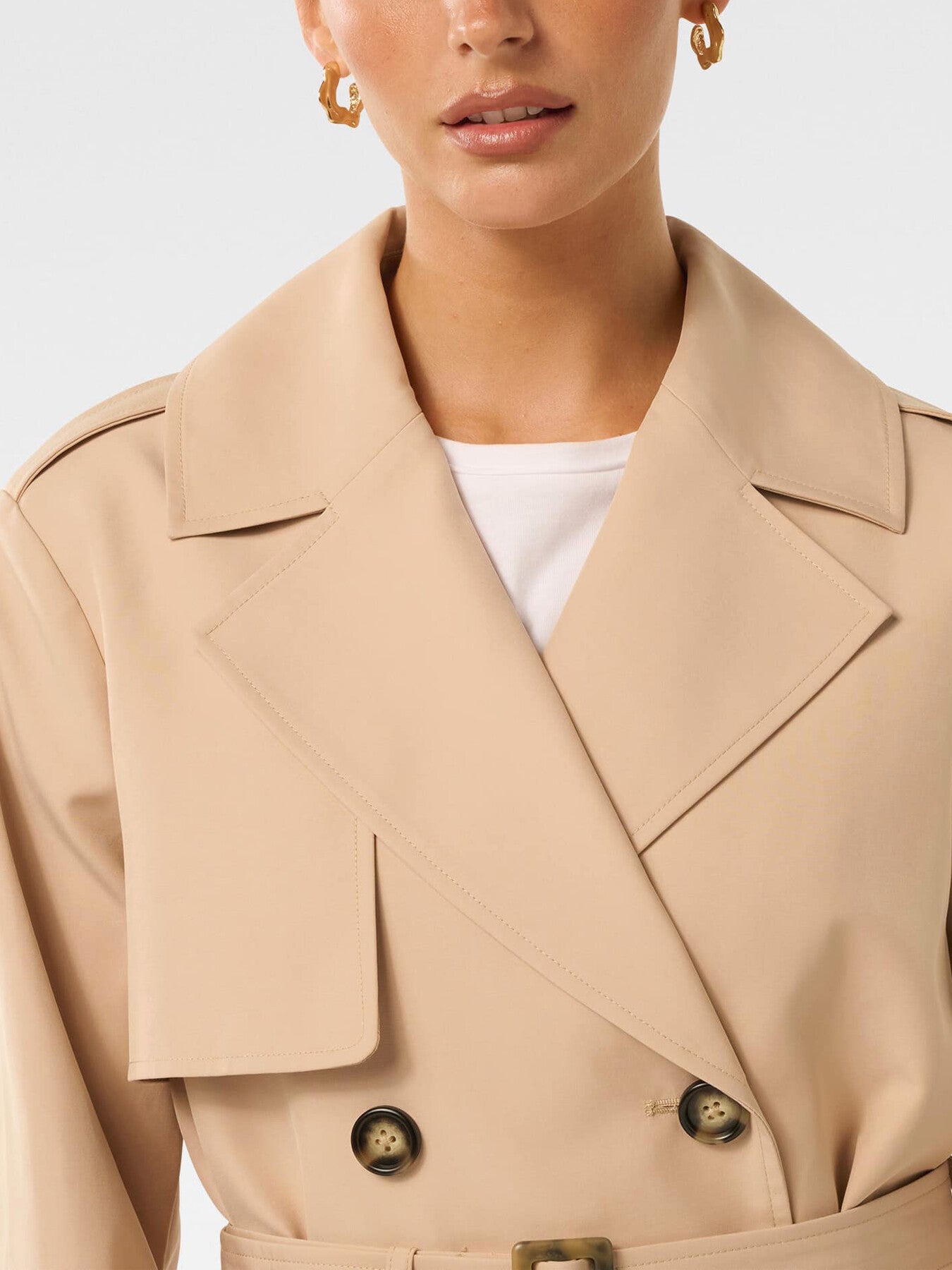 Rhea Petite Water Resistant Trench Coat