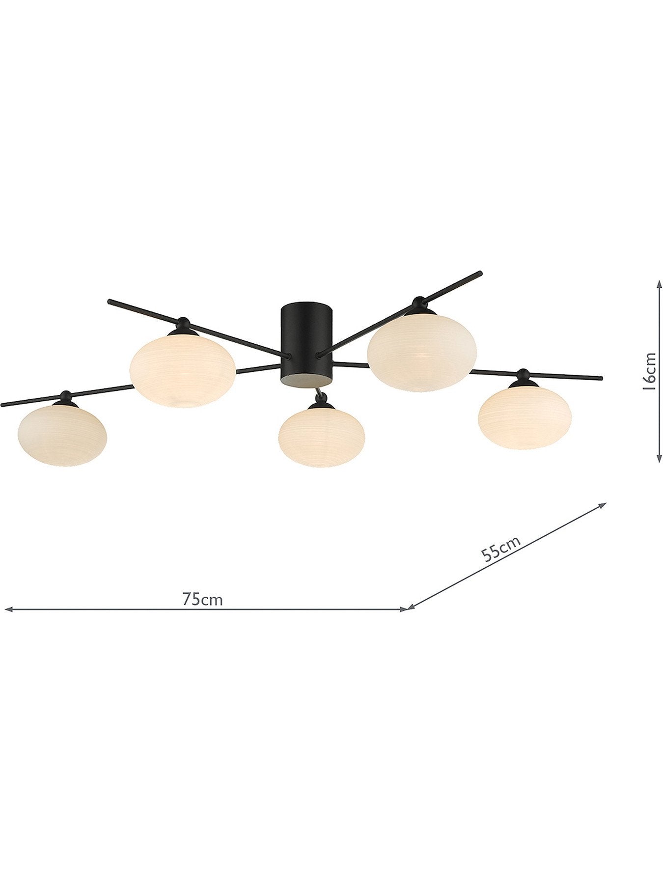 Jaspert Semi Flush Ceiling Light