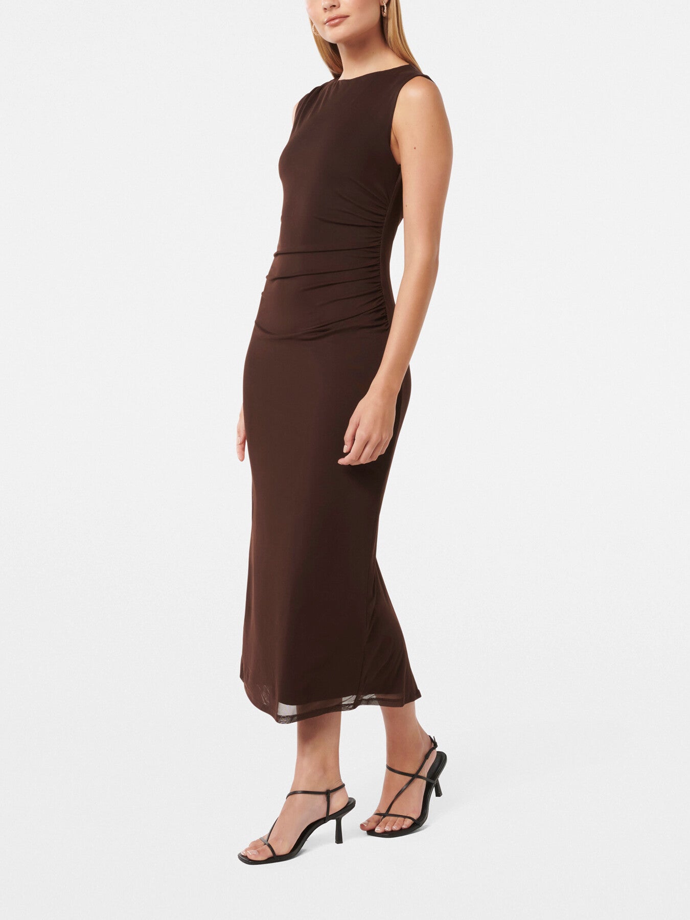Ally Sleeveless Mesh Midi Dress