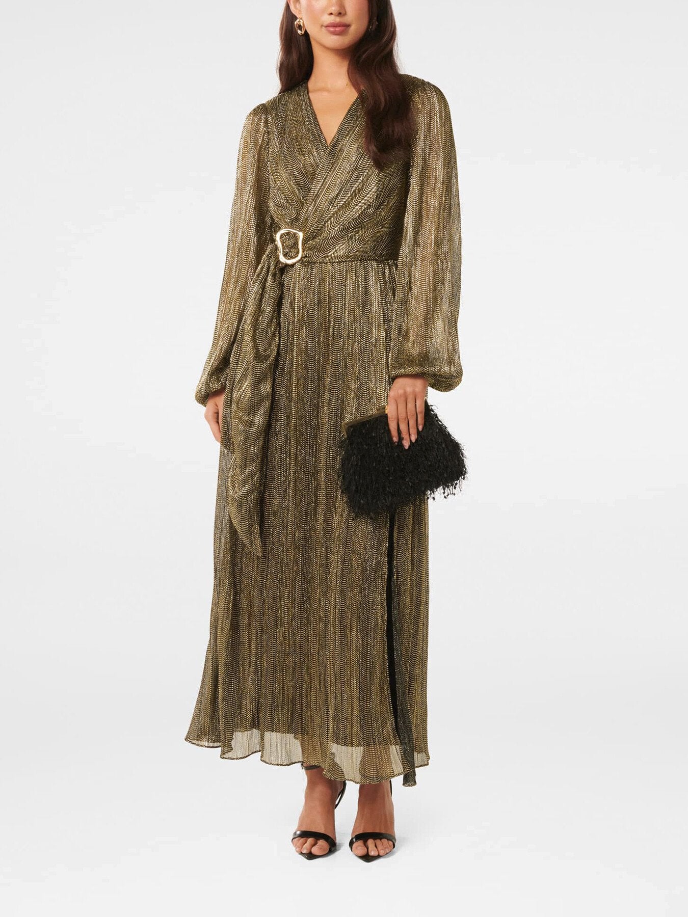 Tyler Plisse Belted Midi Dress – Fenwick