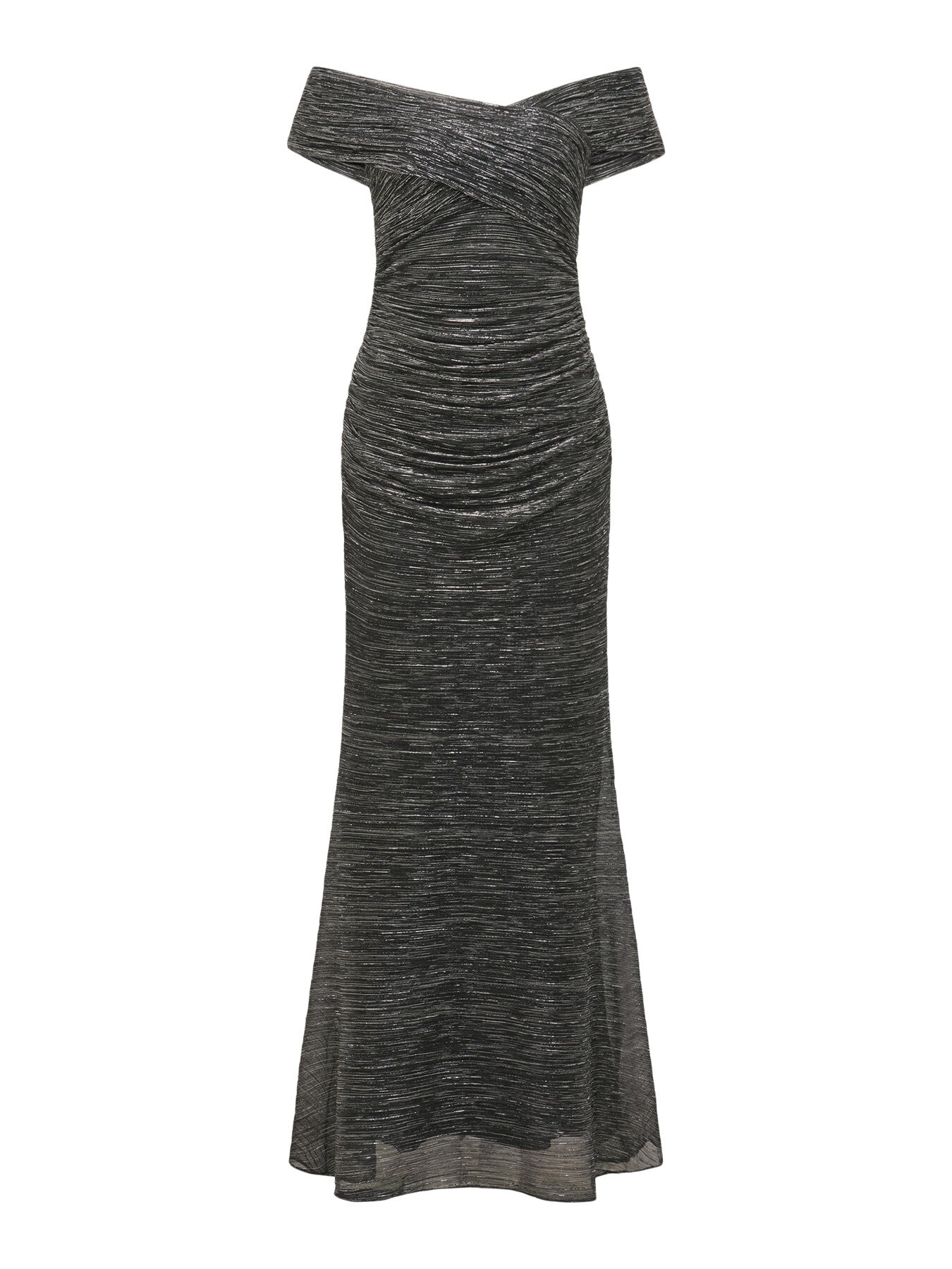 Wilma Off Shoulder Plisse Maxi Dress