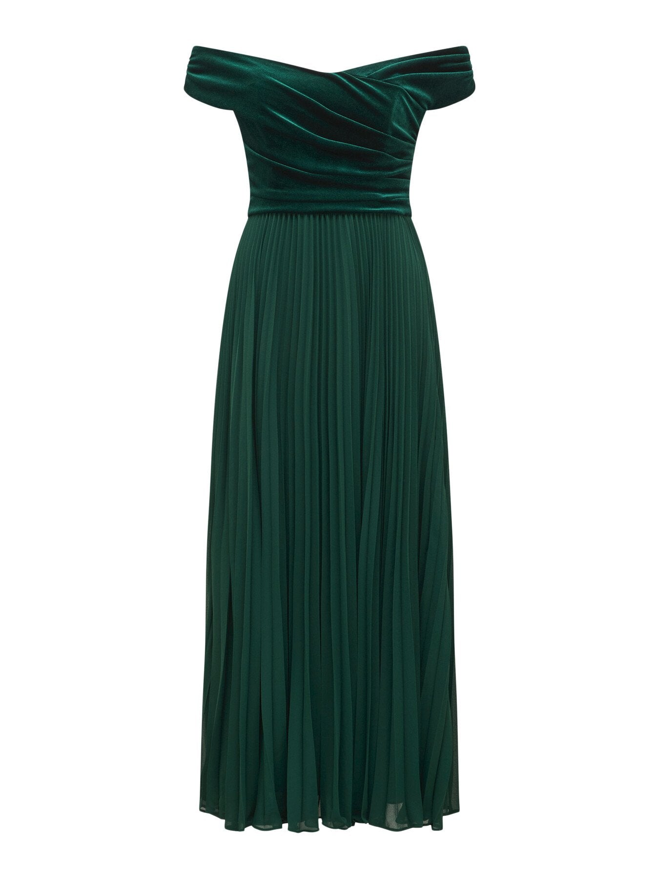 Rebecca Off Shoulder Velvet Gown