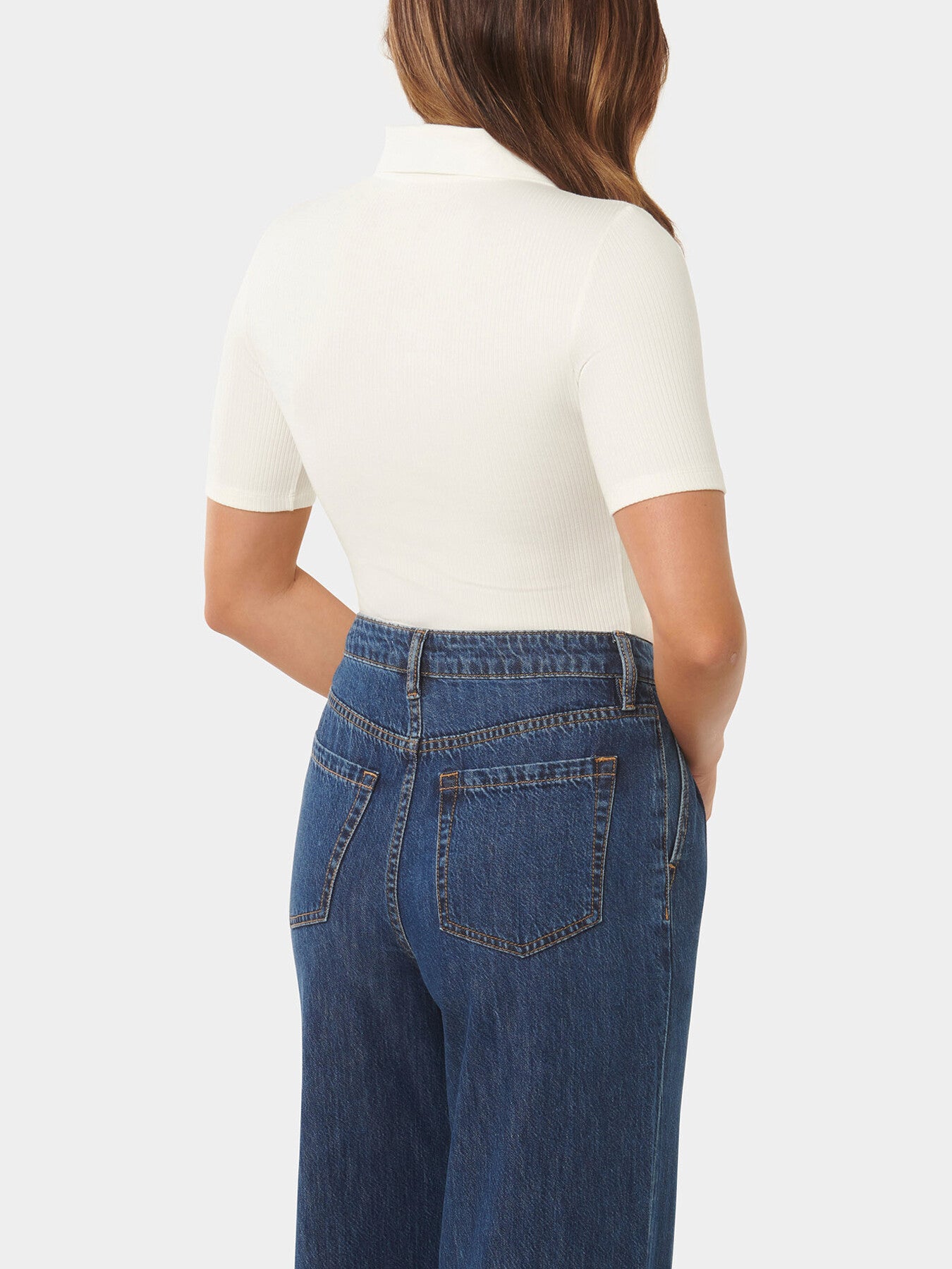 Mai Short Sleevess Zip Polo T-shirt