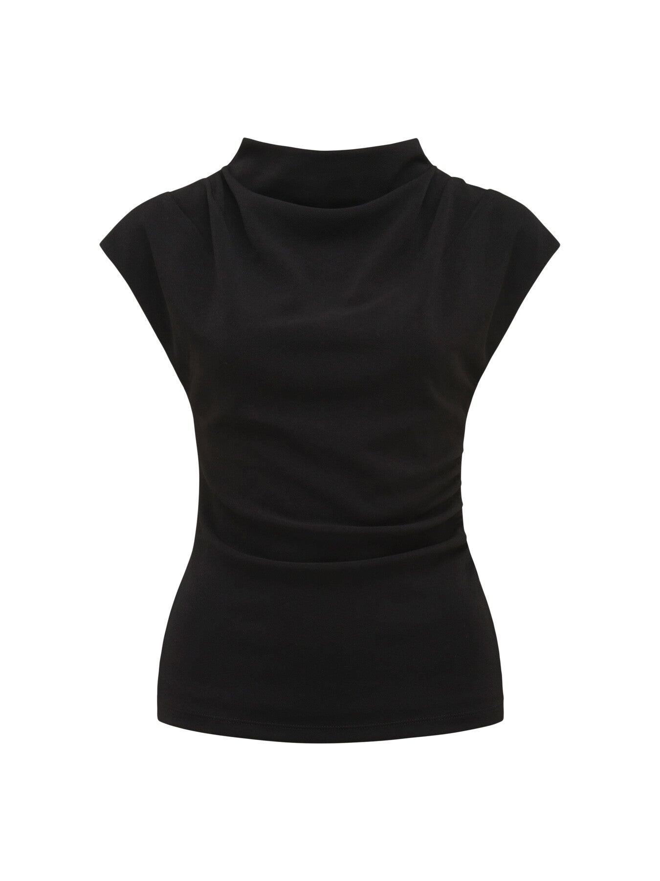 Leenah High Neck Crepe Top