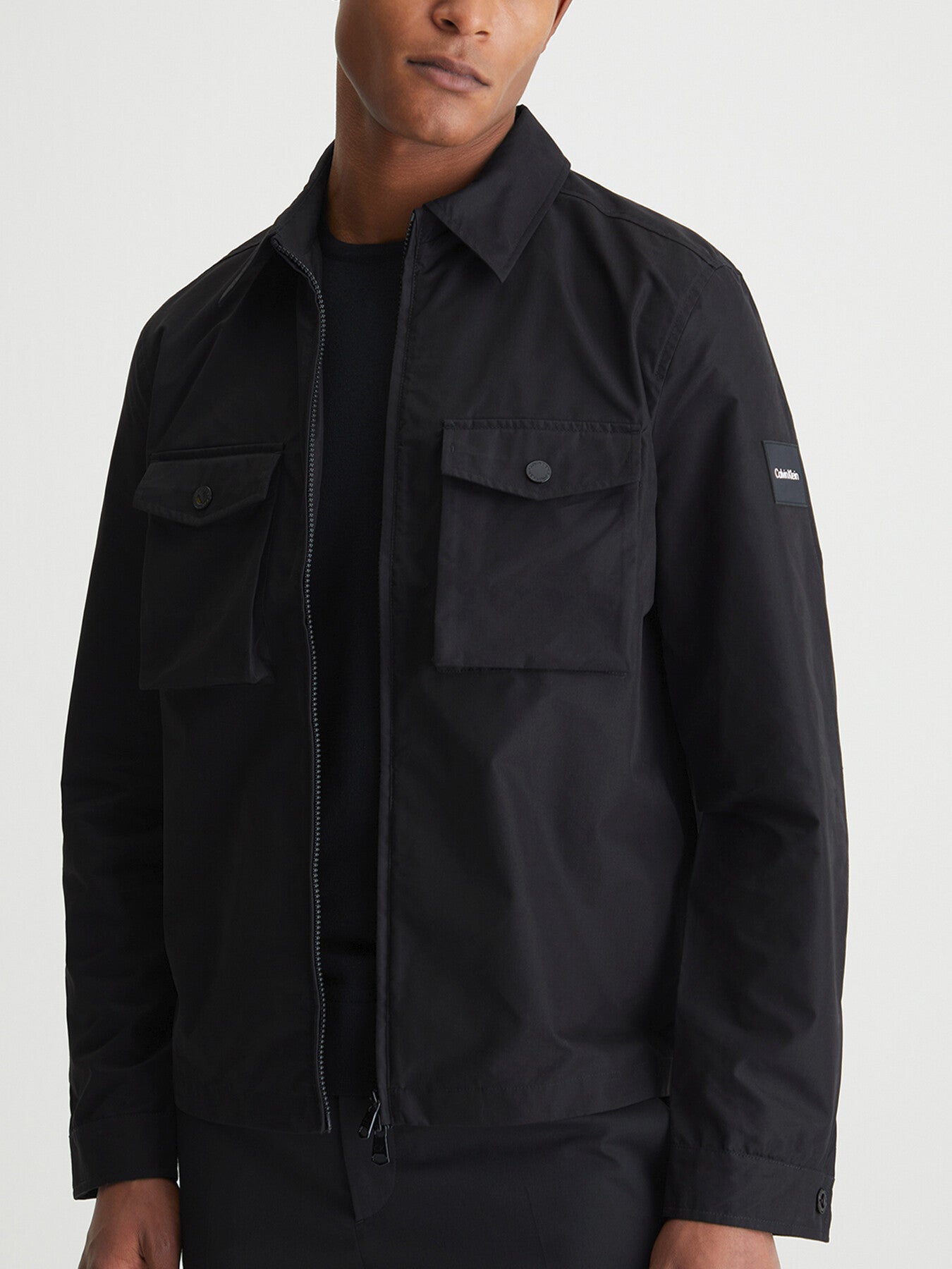 Zip Up Shirt Jacket