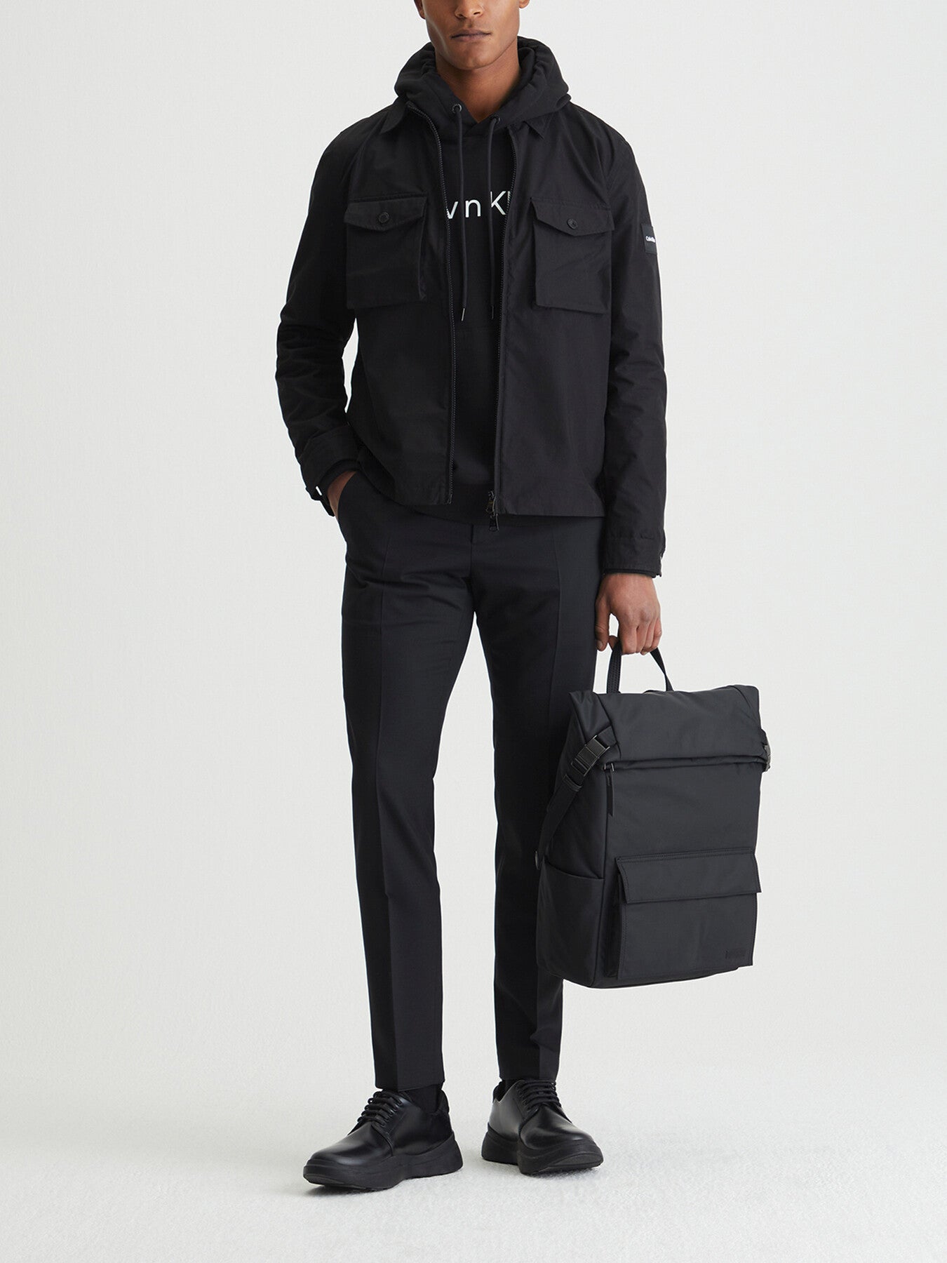 Zip Up Shirt Jacket