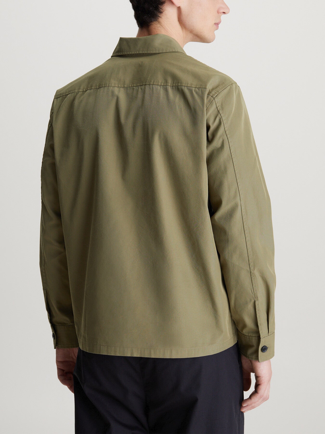 Boxy Twill Overshirt