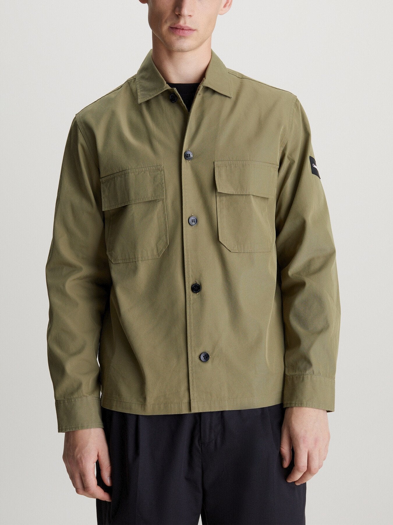 Boxy Twill Overshirt