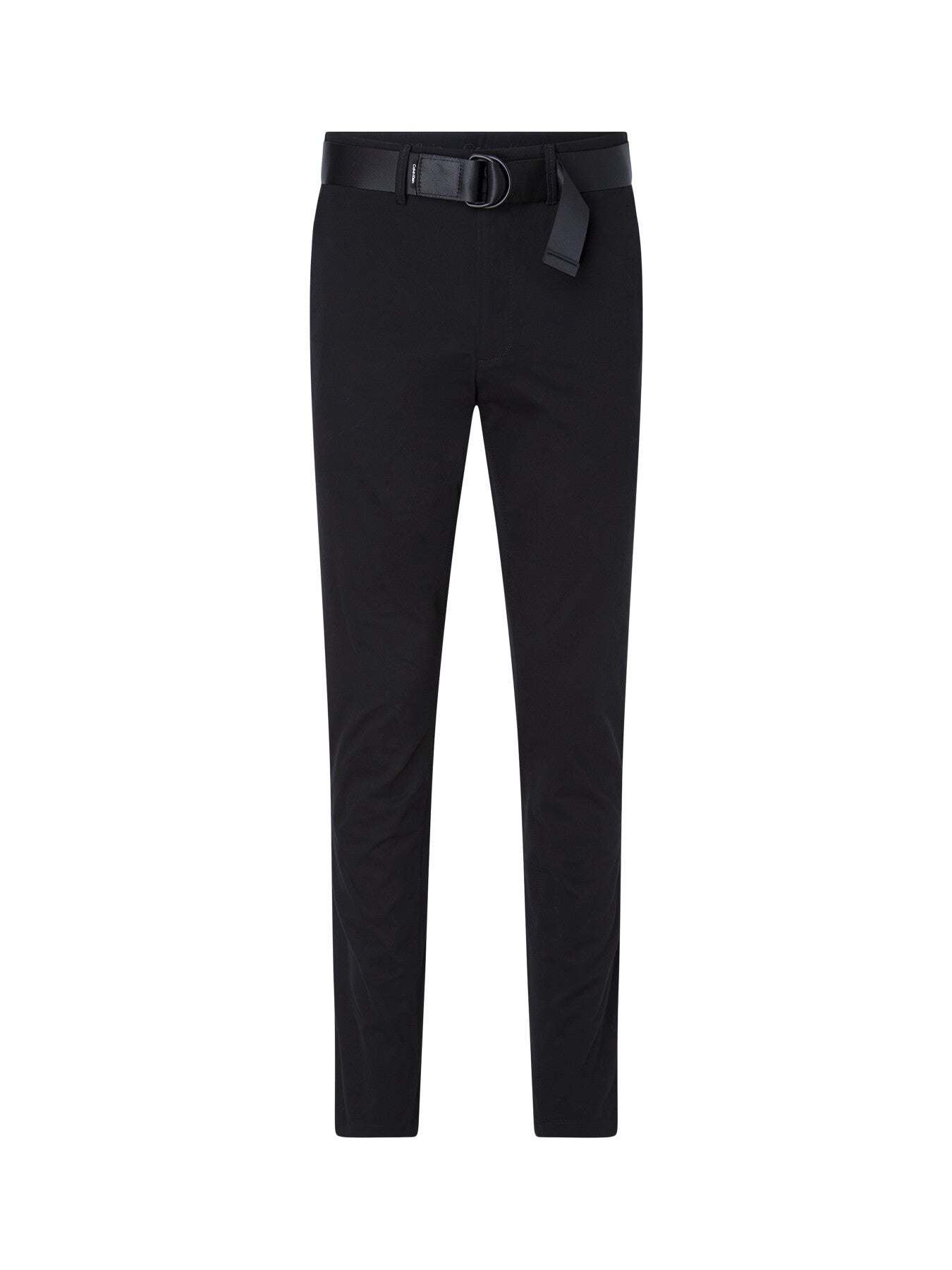 Slim Belted Chino Trousers