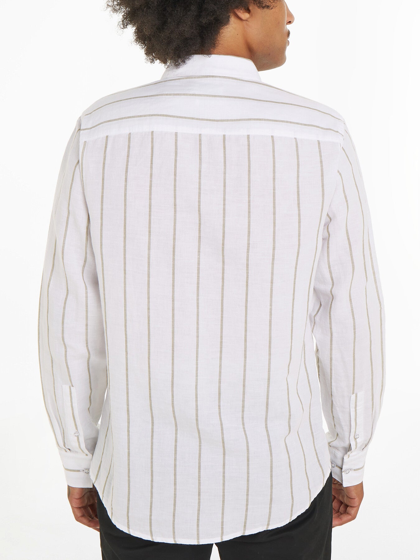Linen Cotton Striped Shirt