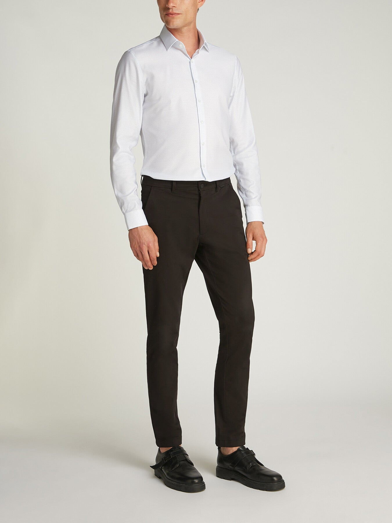 Slim Sateen Chino Shorts Black