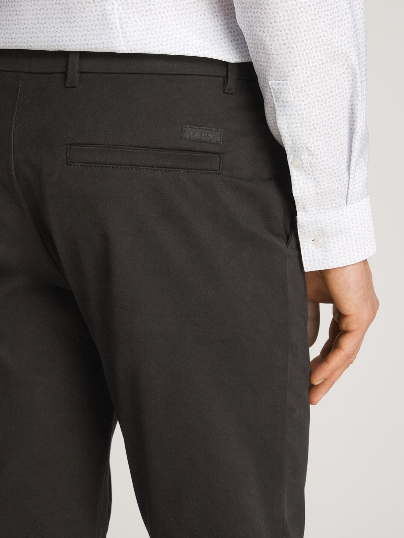 Slim Sateen Chino Shorts Black