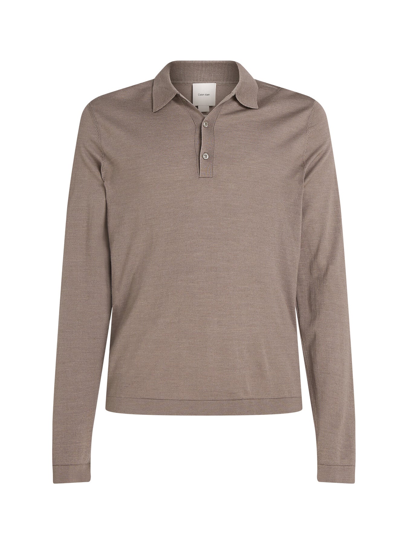Italian Merino Silk Long Sleeve Polo