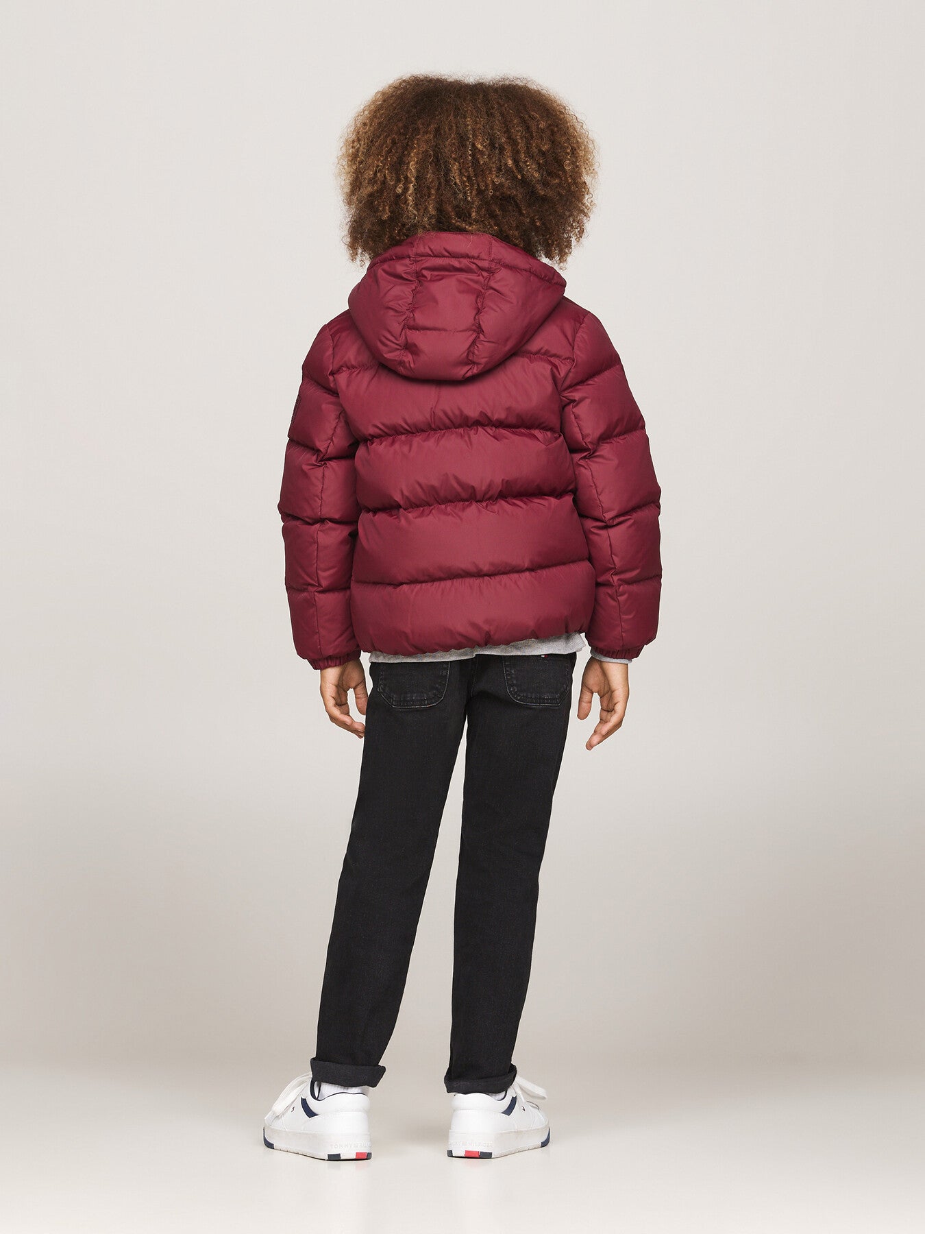 Down-Filled Hooded Relaxed Puffer Jacket