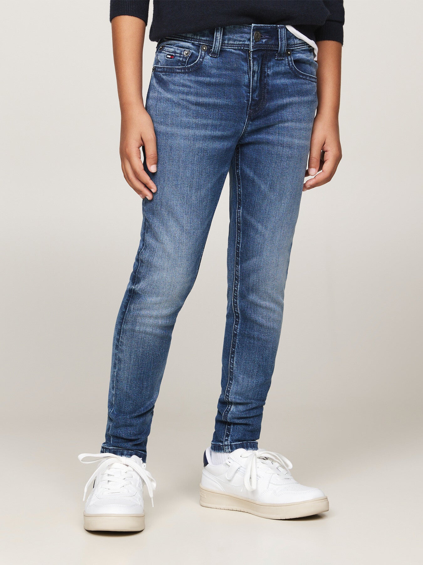 Faded Dark Wash Slim Jeans