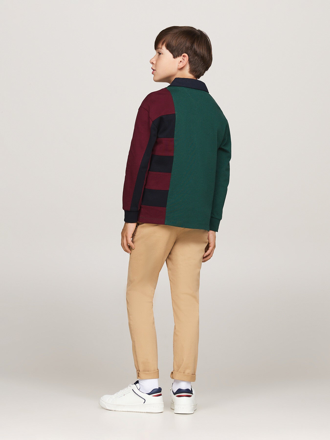 Colour-Blocked Long Sleeve R