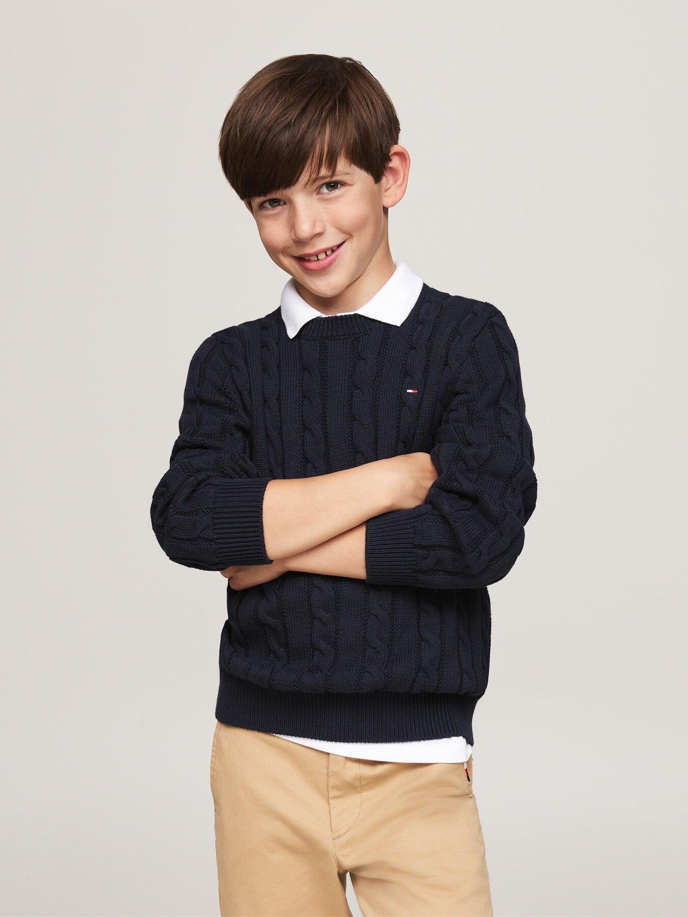 Cable Knit Crew Neck Jumper