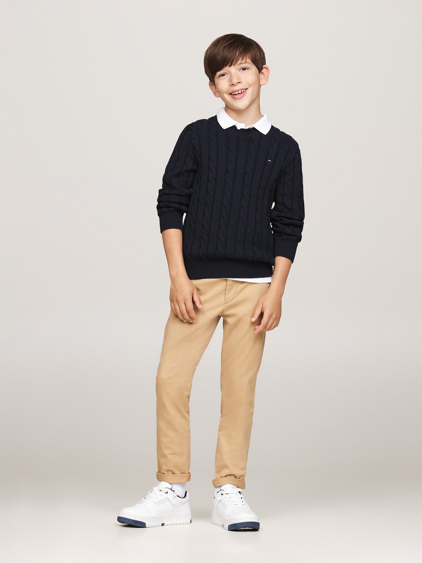 Cable Knit Crew Neck Jumper