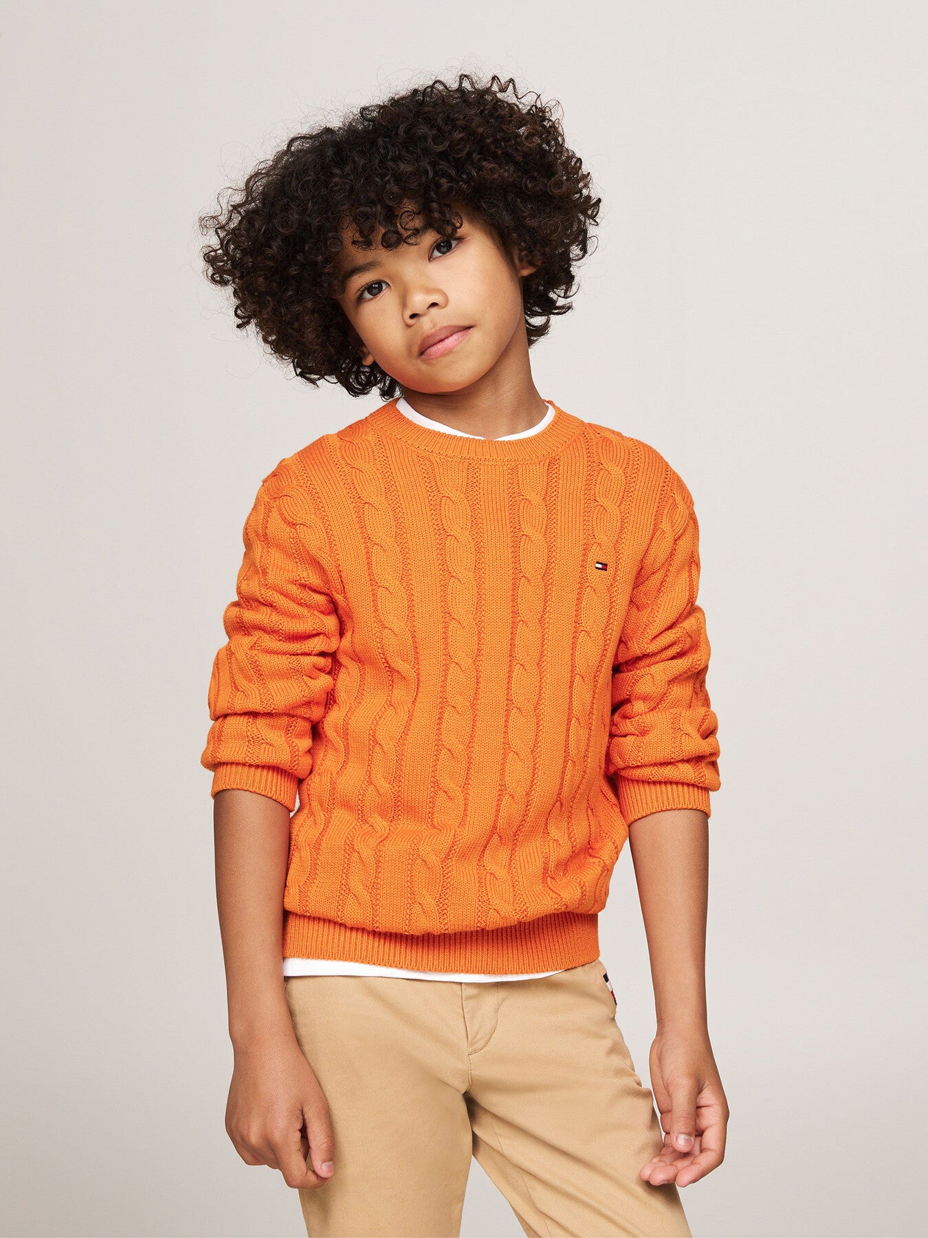 Cable Knit Crew Neck Jumper