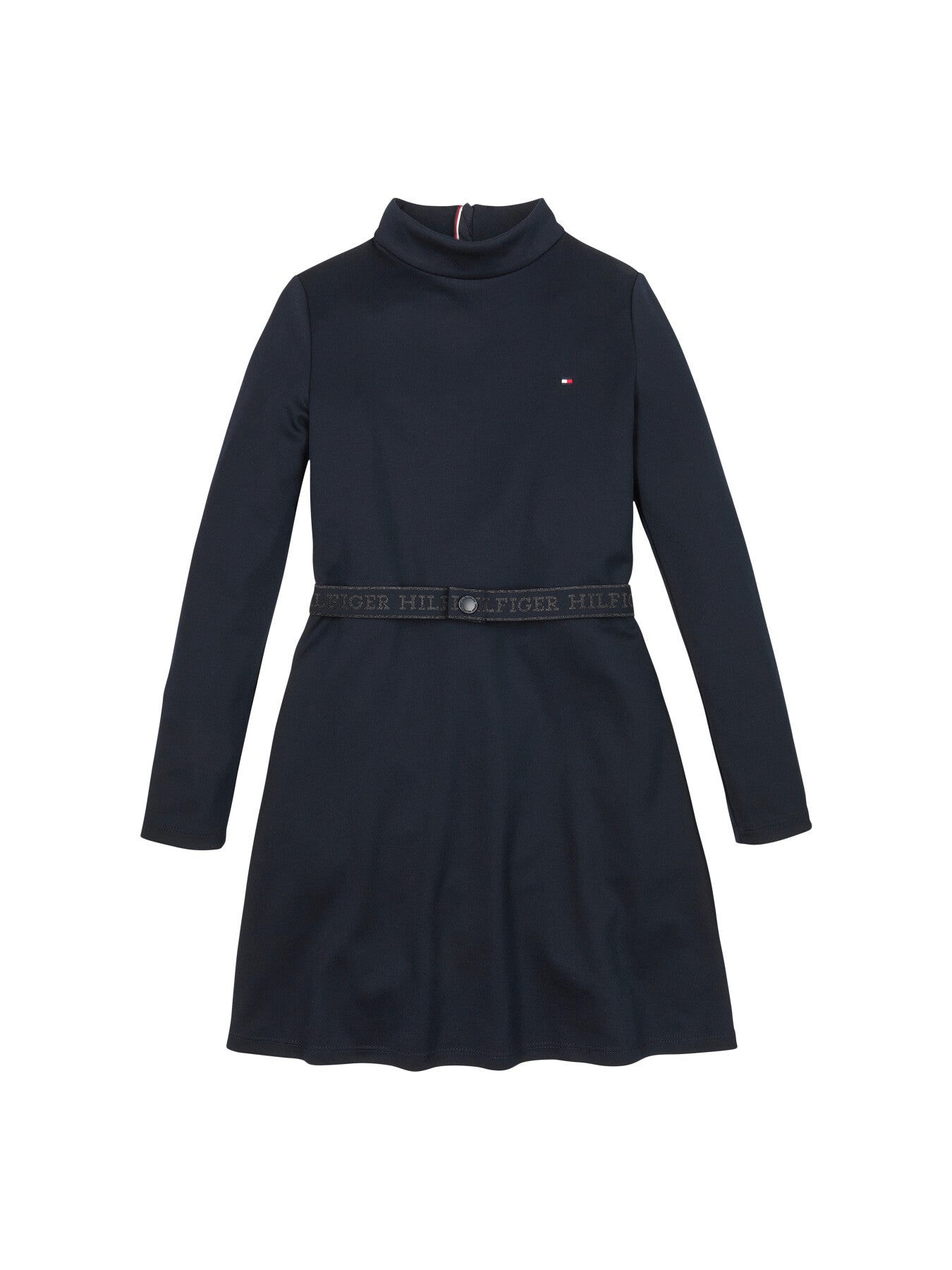Belted Long Sleeve Extra Slim Dress