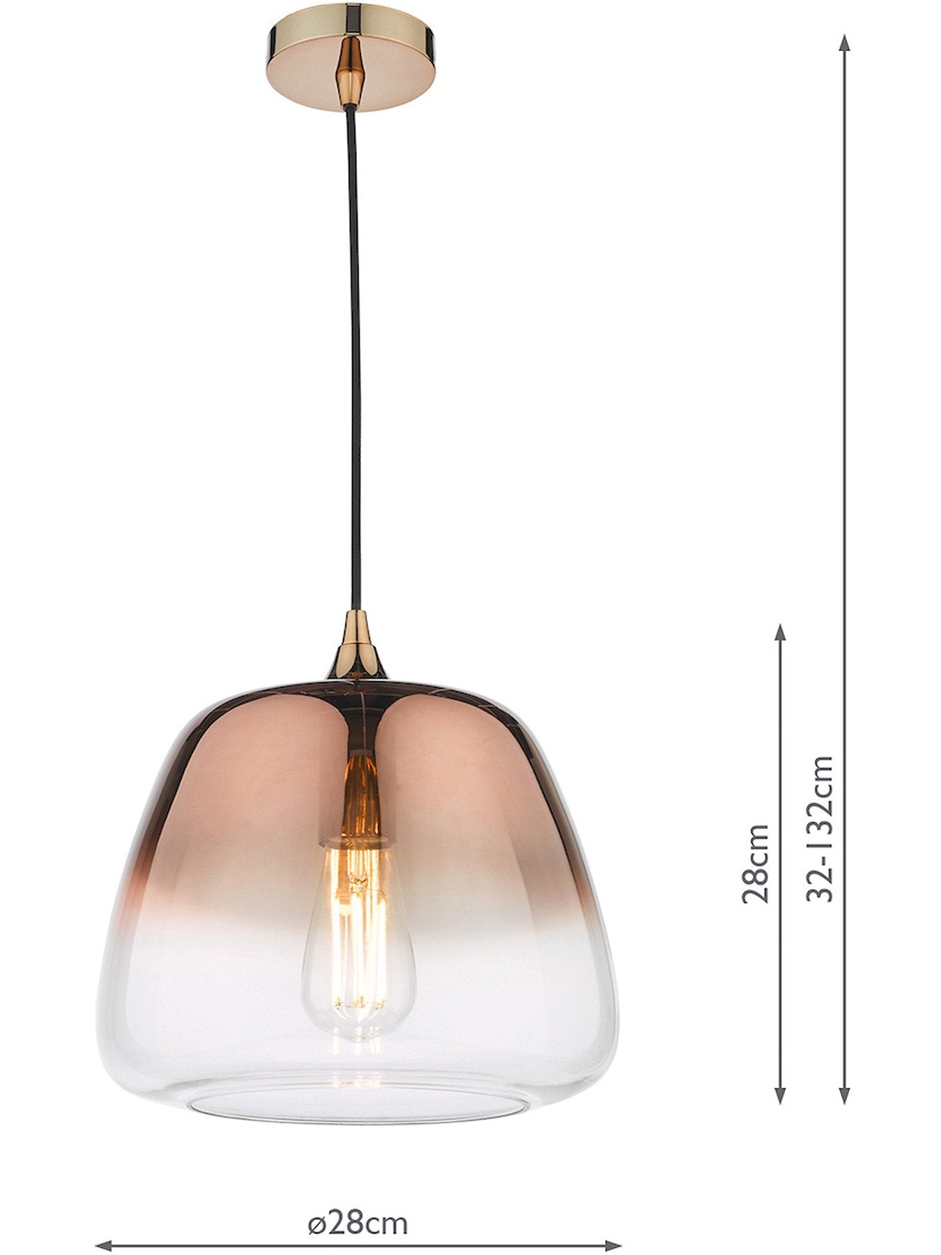Klaxon 1 Light Pendant