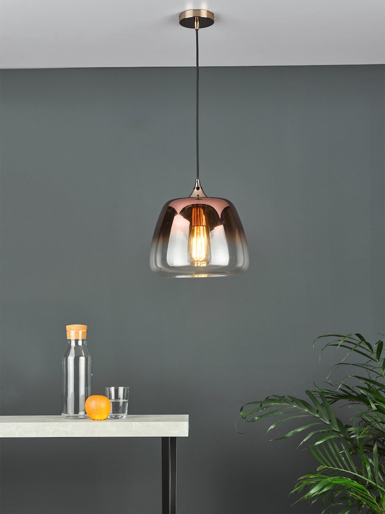 Klaxon 1 Light Pendant