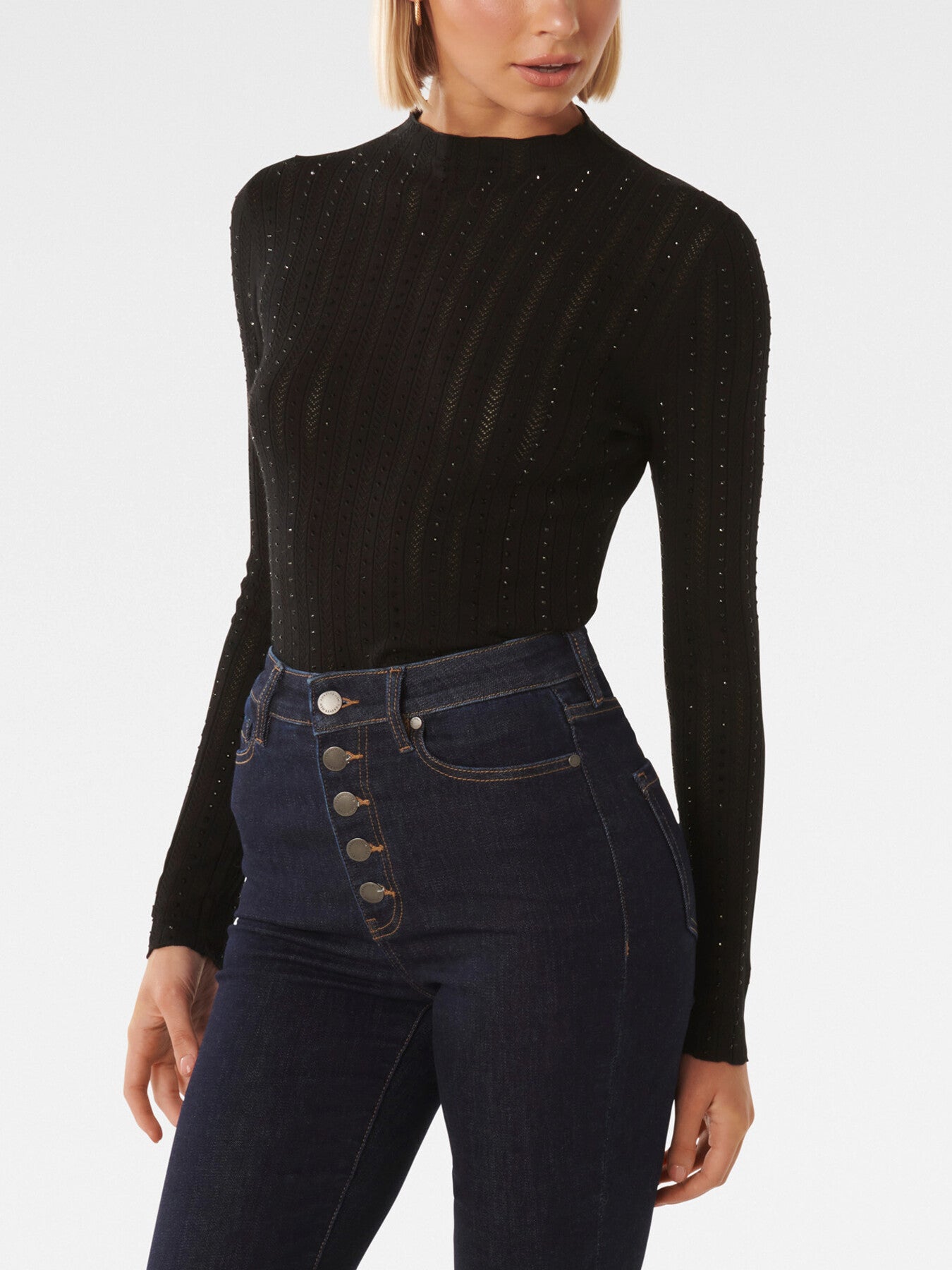 Natalie Embellished Knit Top
