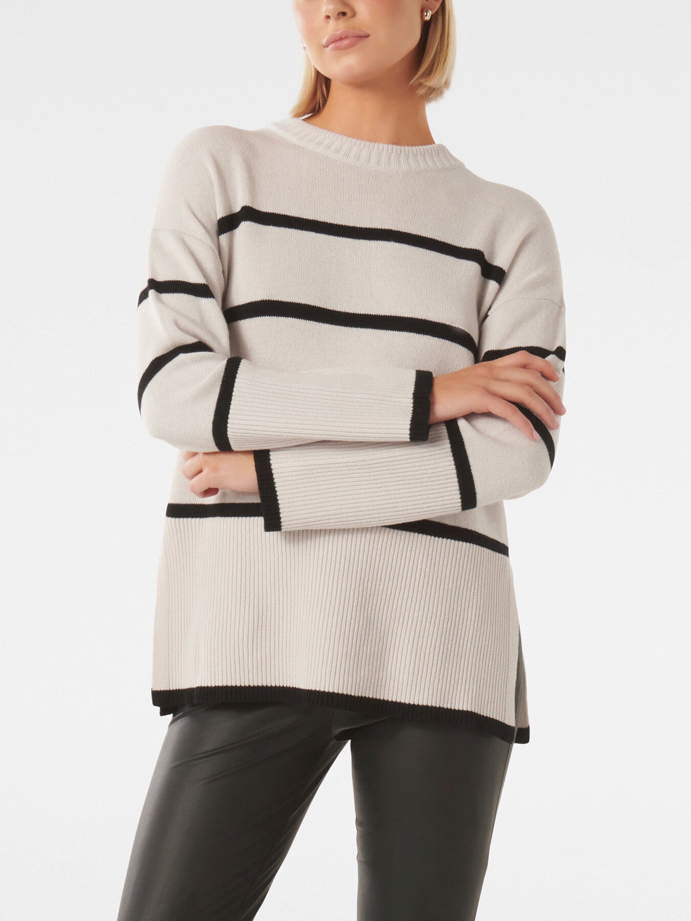 Bianca Relaxed Longline Crew Neck Jumper