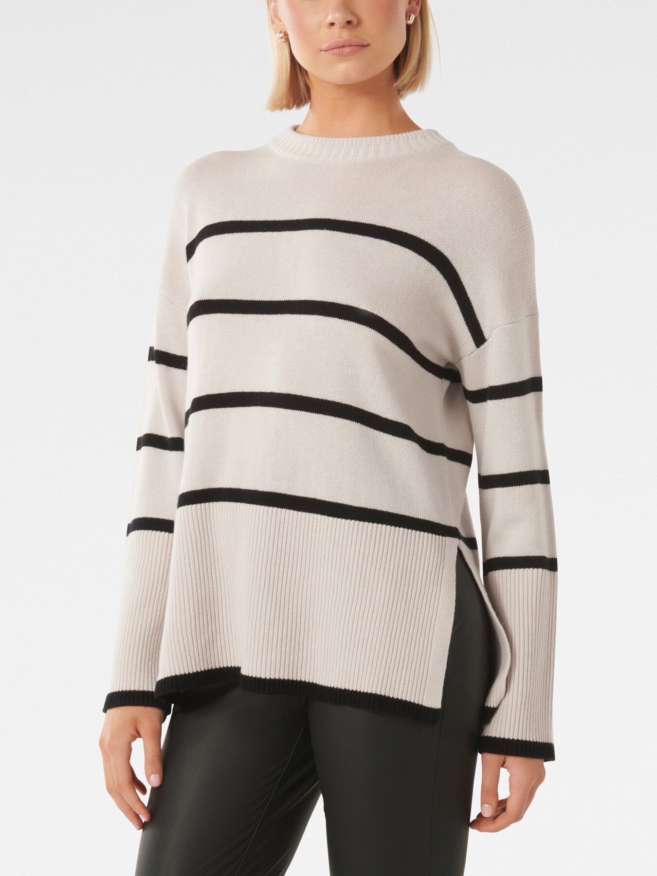 Bianca Relaxed Longline Crew Neck Jumper