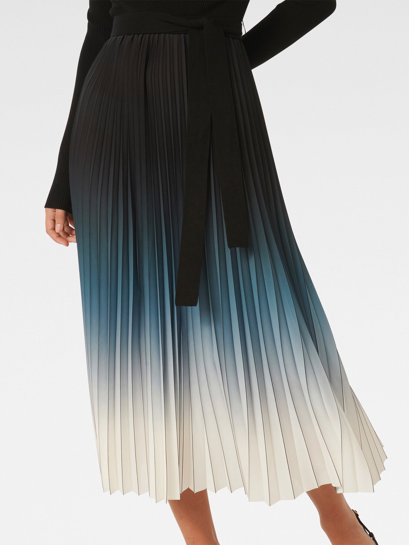 Harmony Ombre Pleated Midi Dress