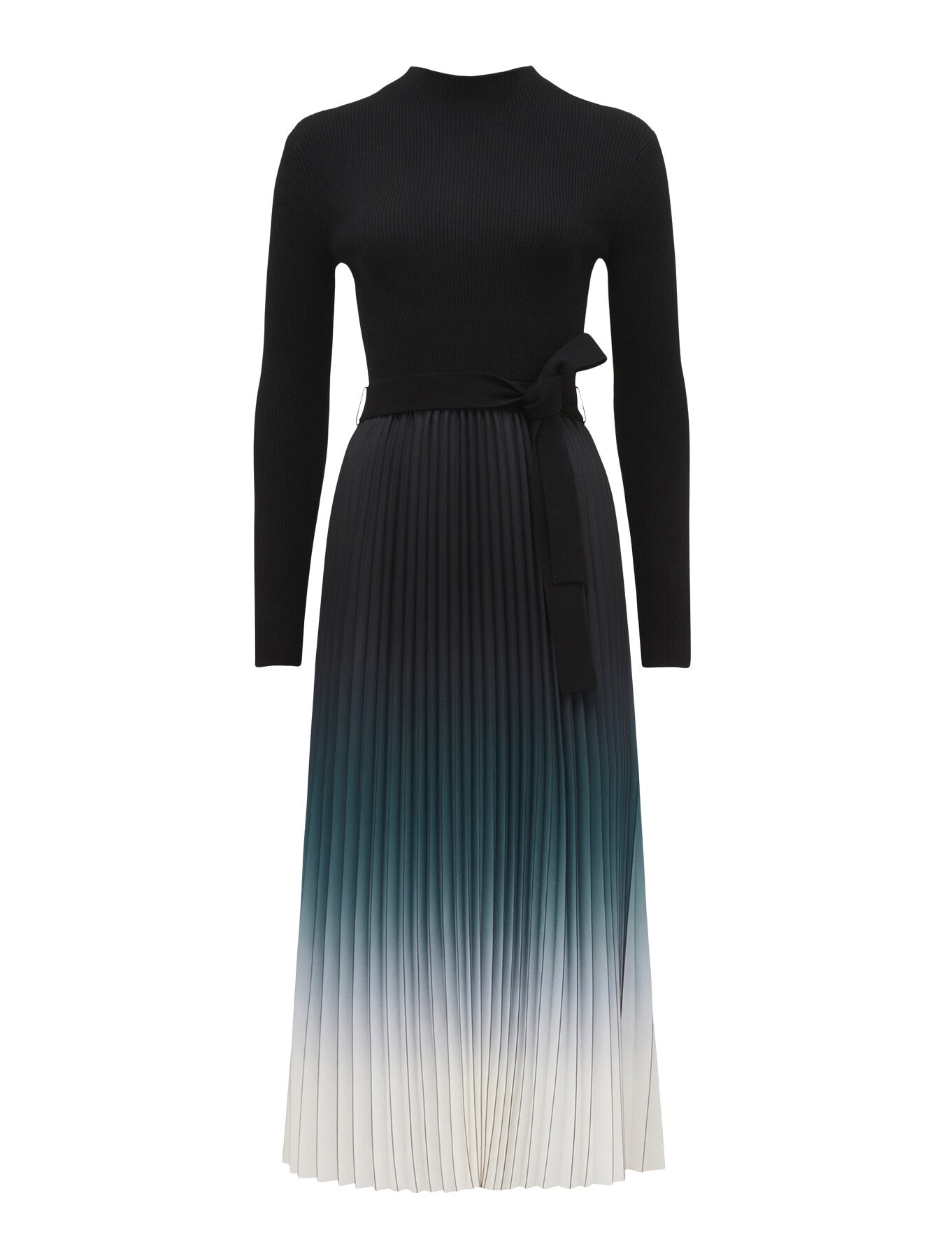 Harmony Ombre Pleated Midi Dress