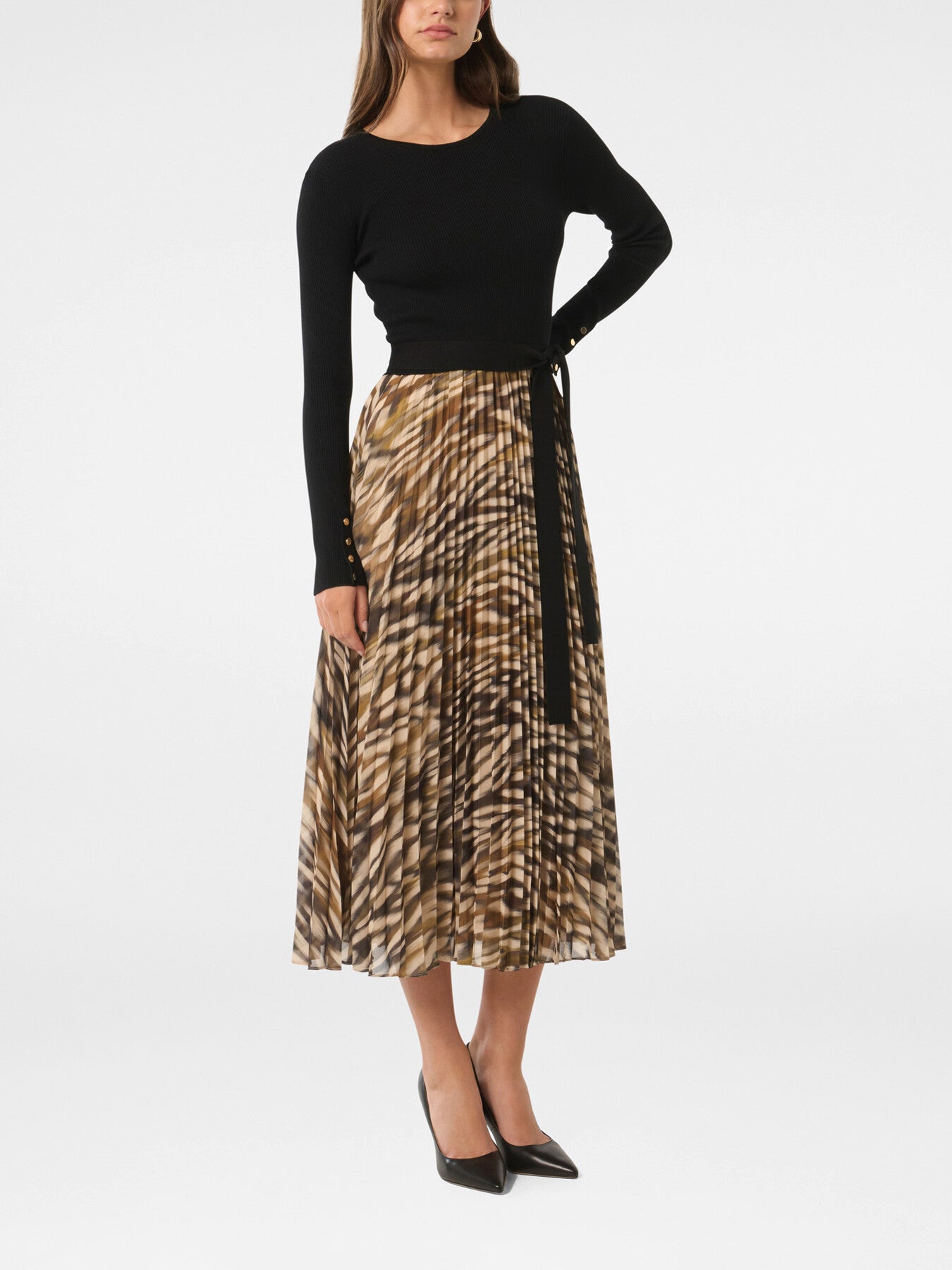 Bree Printed Hem Knit Dress