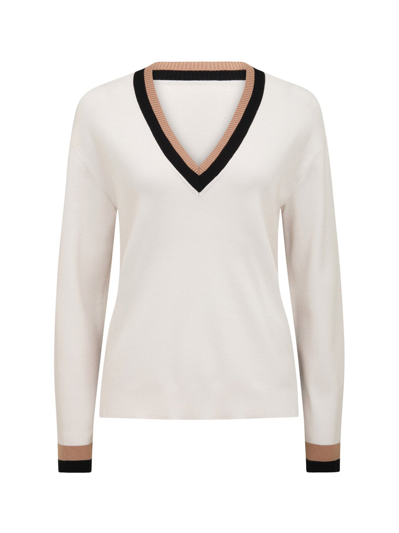 Rose Striped Trim Jumper