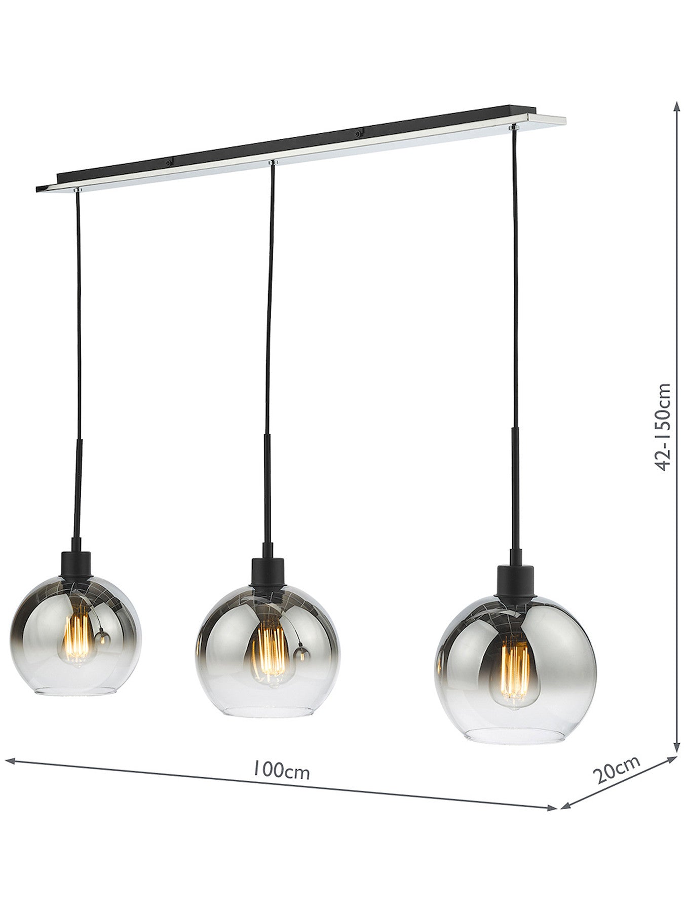 Lycia 3 Light Bar Pendant