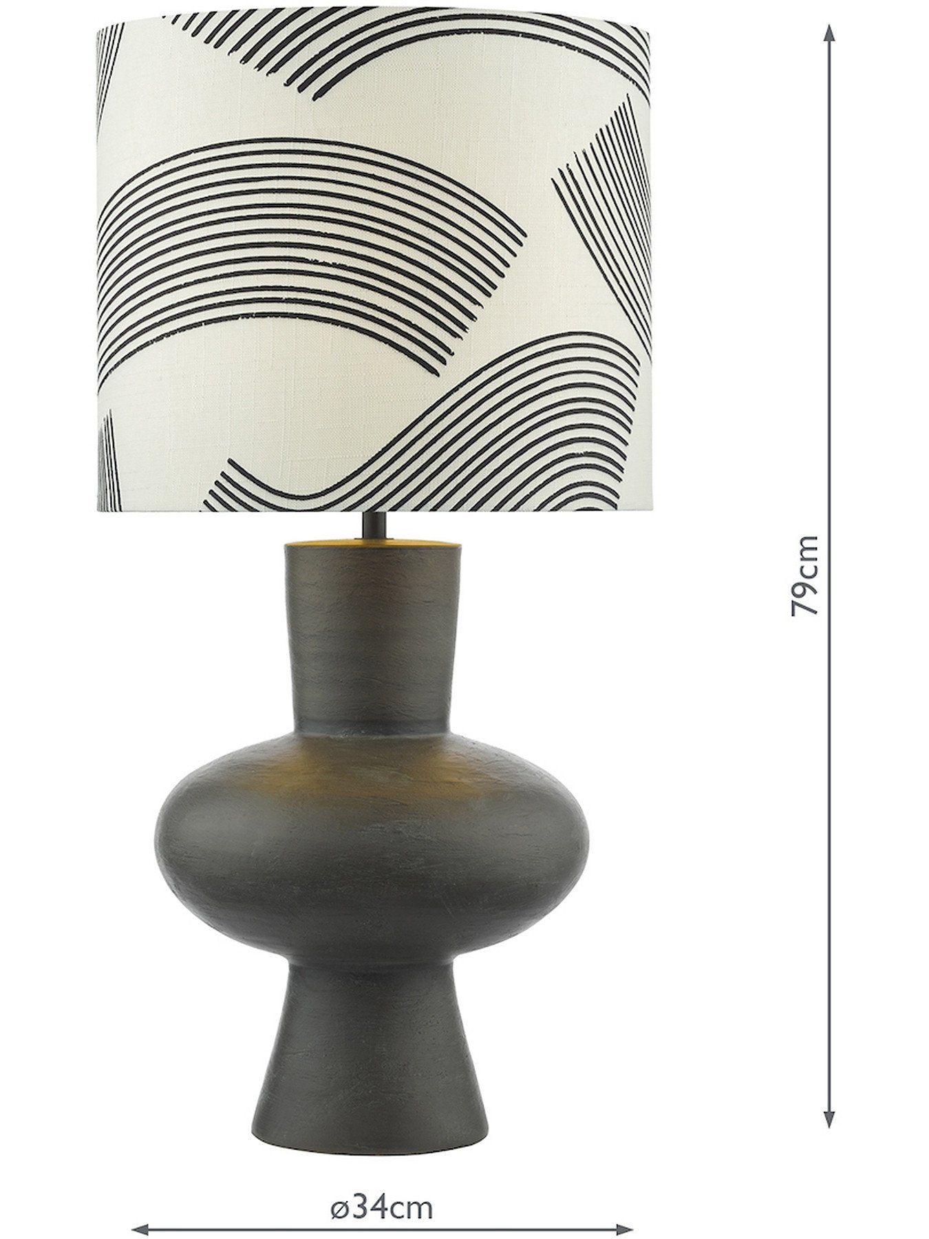 Miho 1 Light Table Lamp With Shade