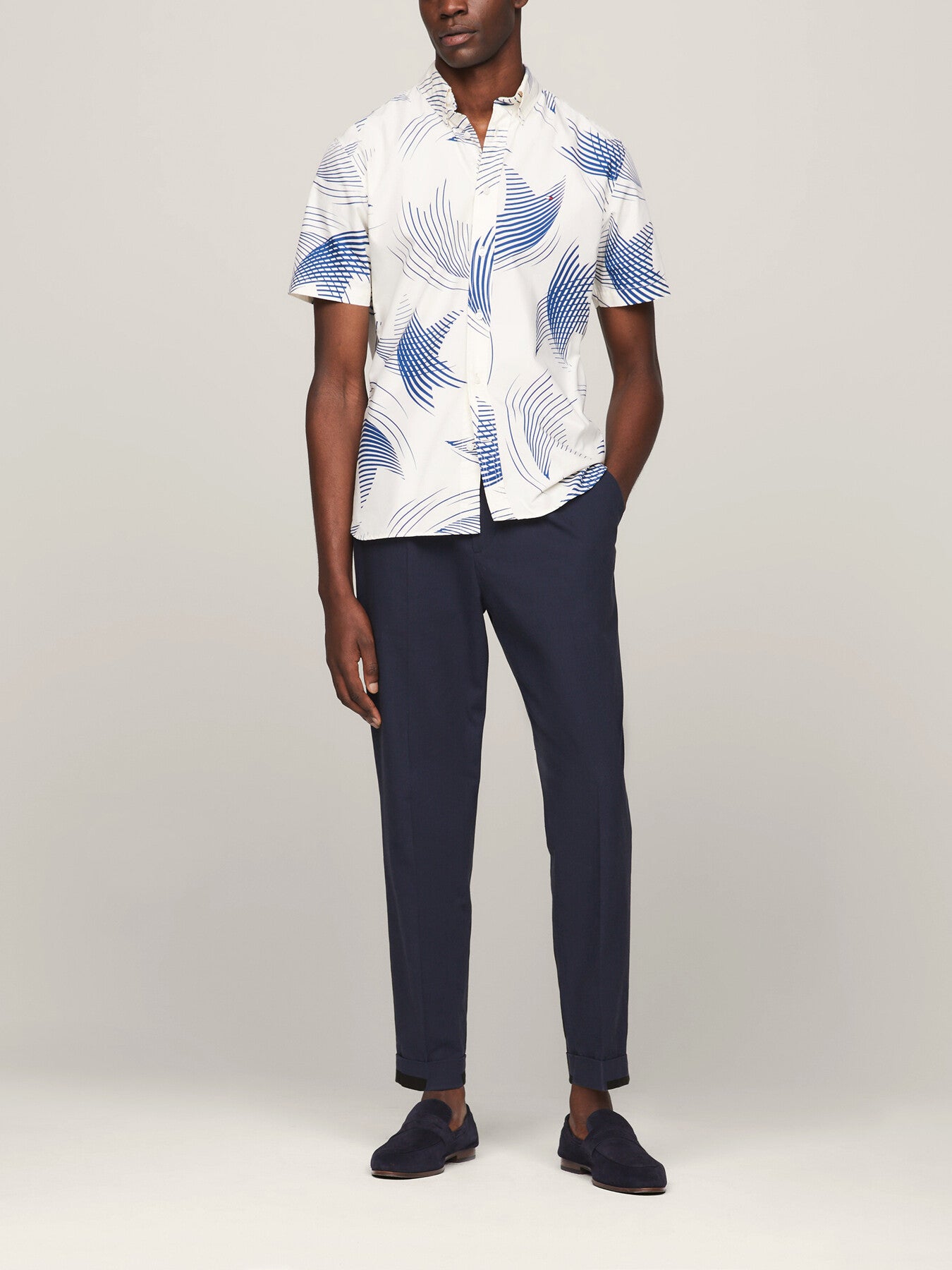 Motion Star Print Short Sleeve Regular