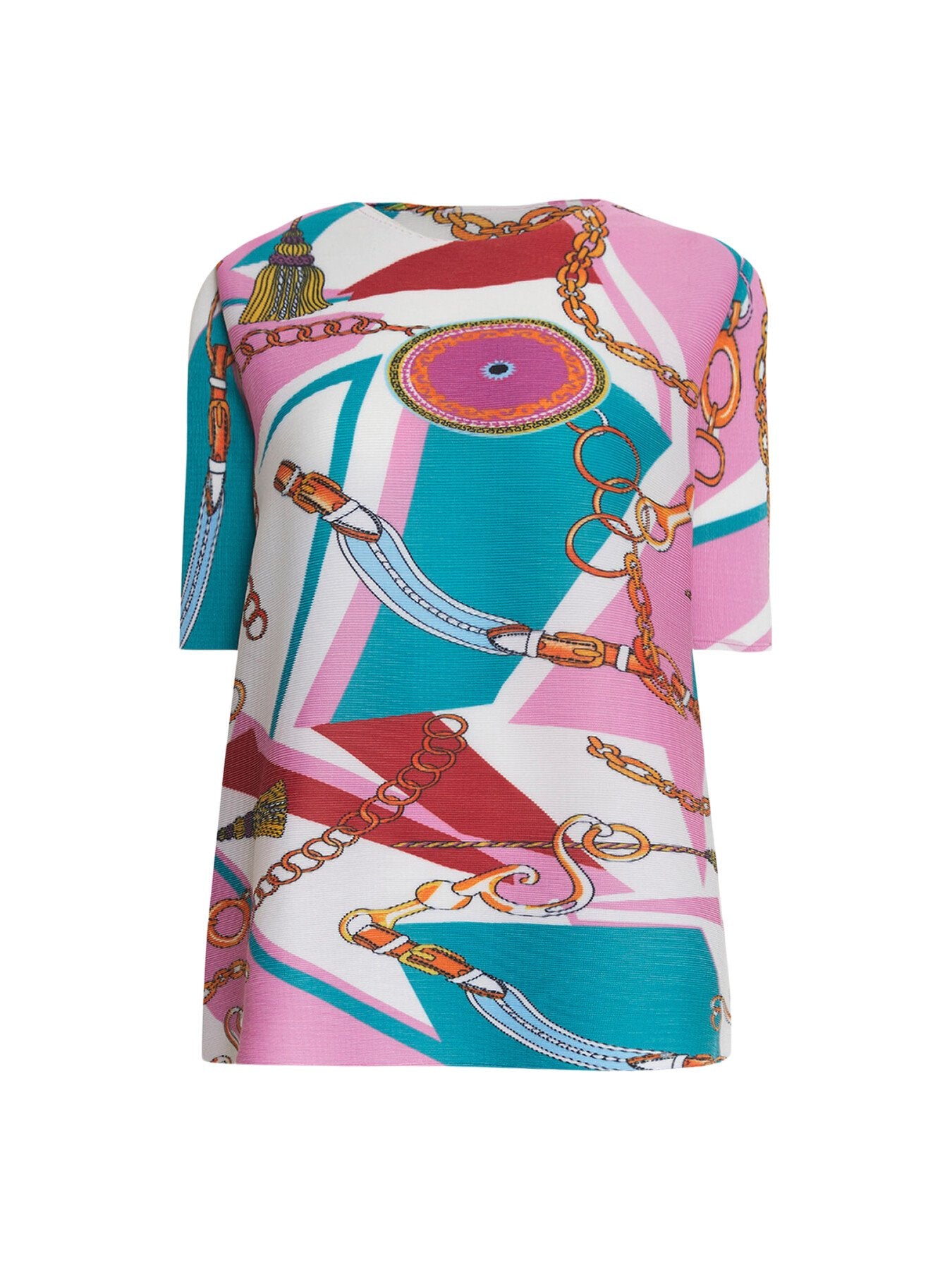 Pattern Pleasted Top