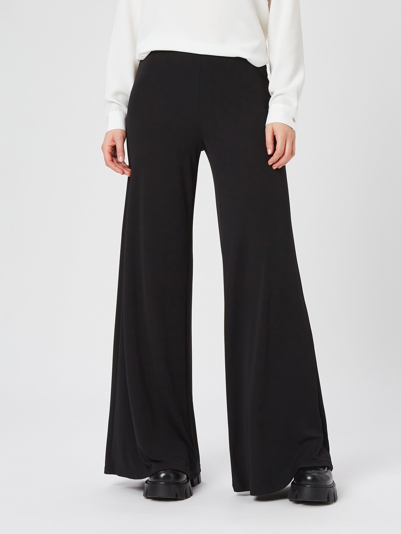 Wide Leg Palazzo Trousers