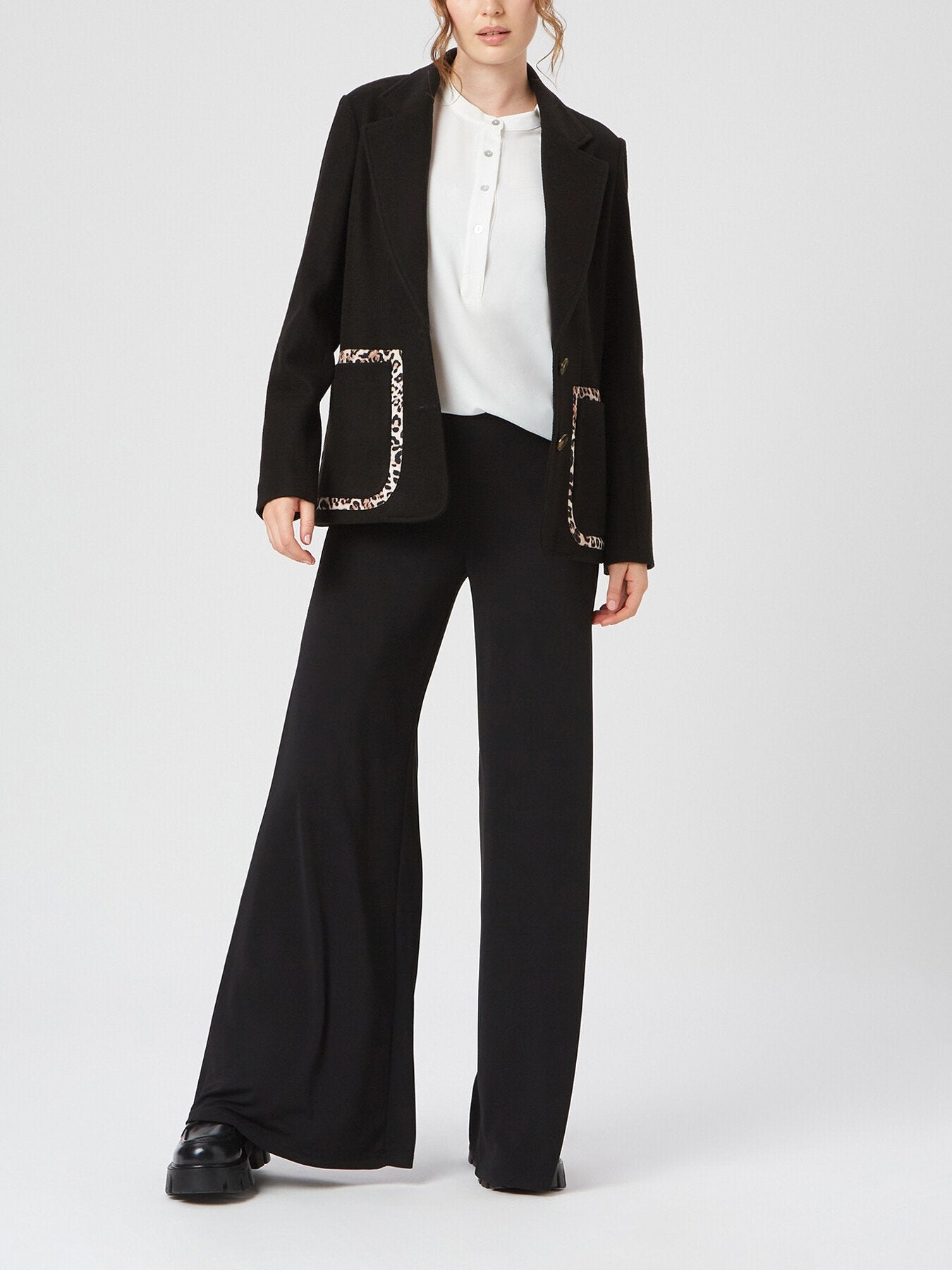 Wide Leg Palazzo Trousers