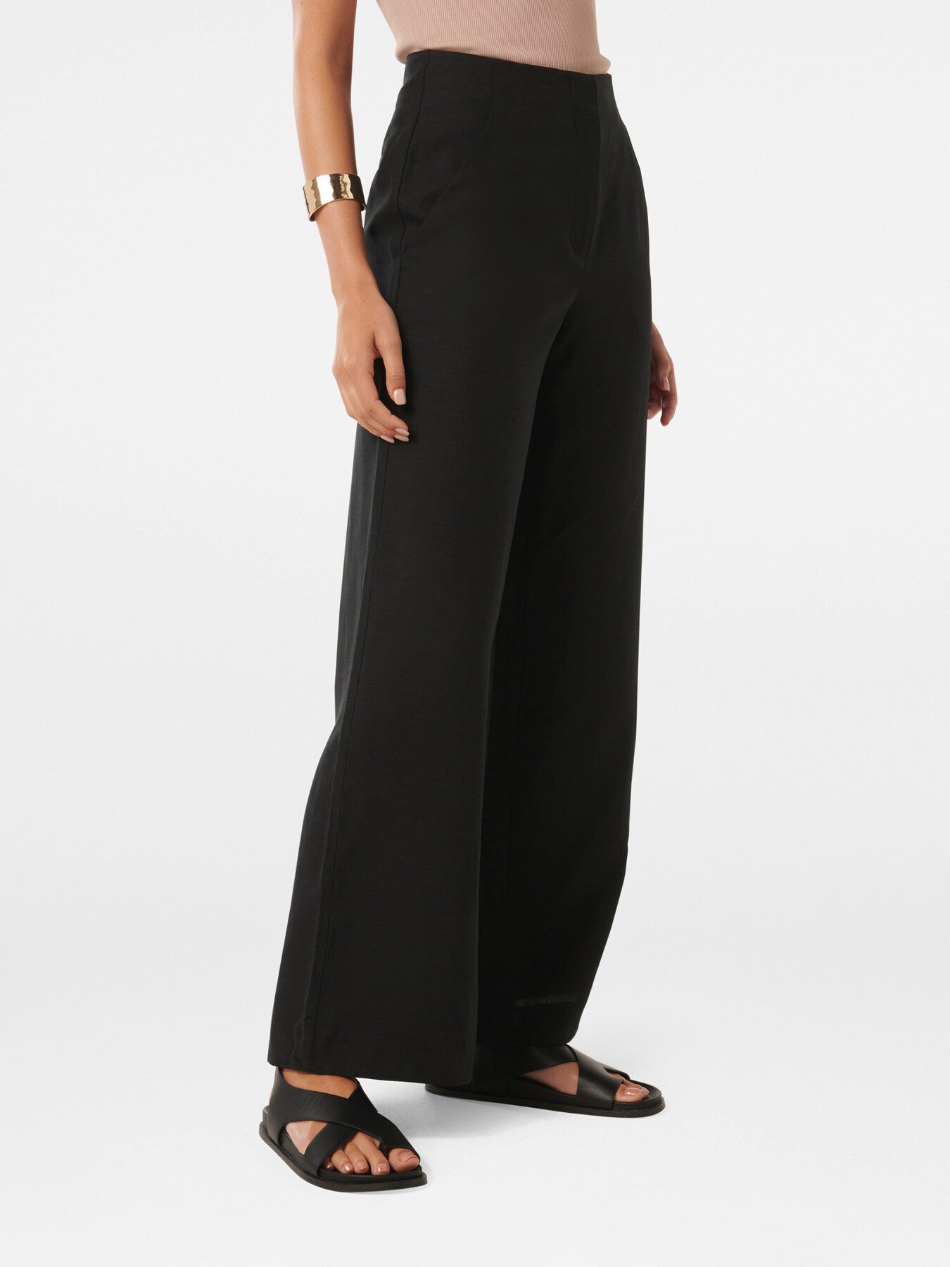 Mona Linen Wide Leg Pants