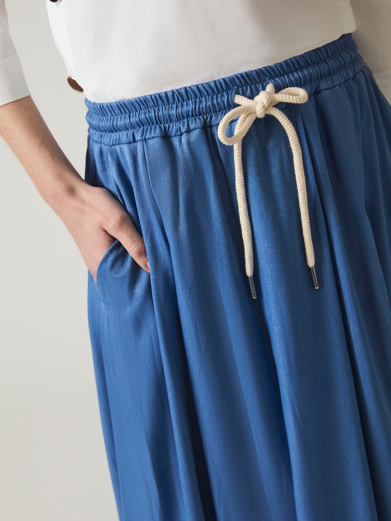 Blue Maxi Skirt