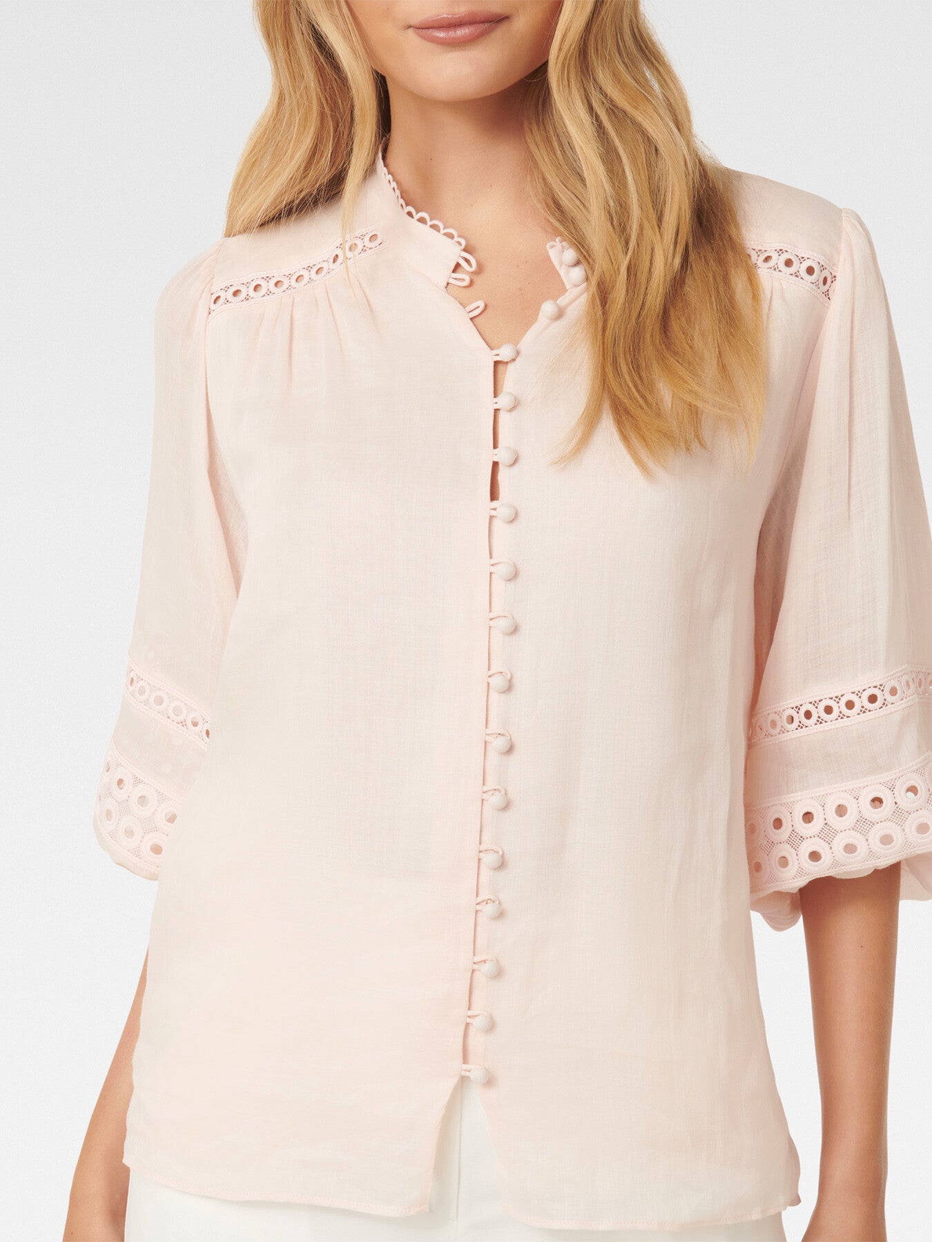 Tatiana Trim Insert Blouse