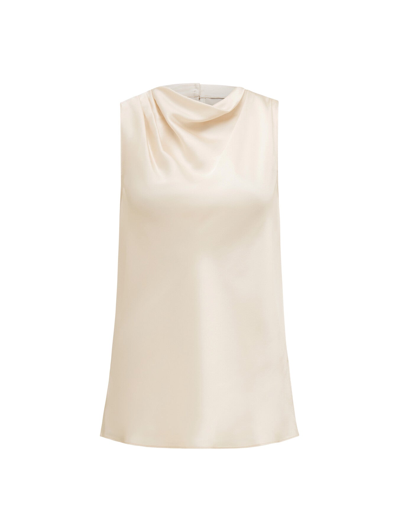 Sallie Satin Cowl Neck Tank Top